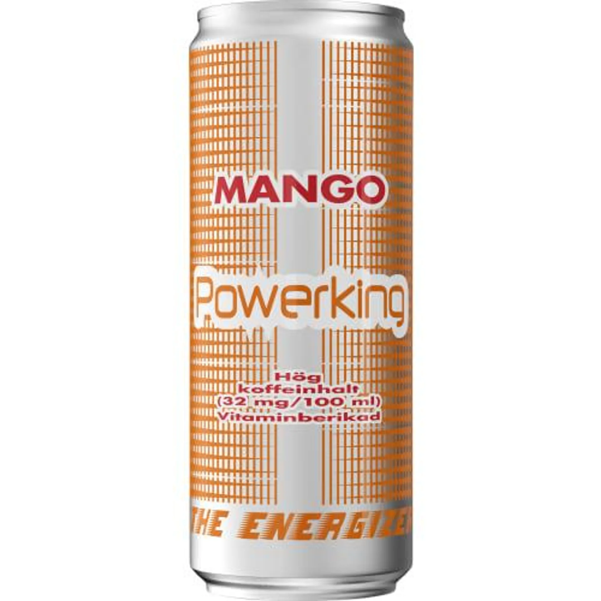 Mango Energidryck, Burk