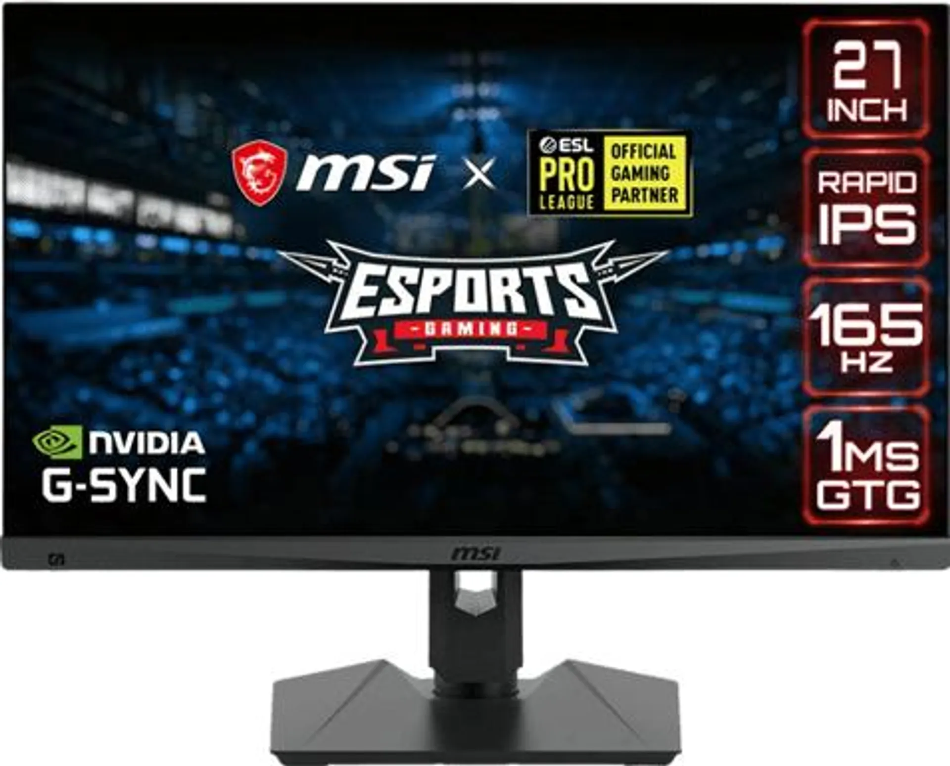 MSI 27" Optix MAG274QRF-QD IPS QHD 165 Hz