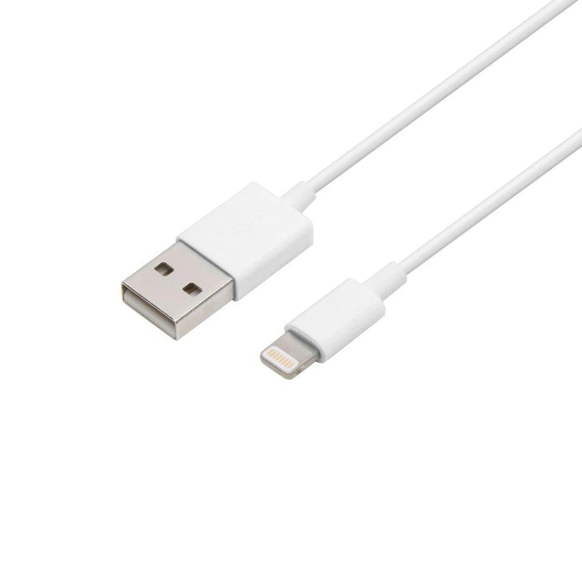 Linocell Lightning-kabel Vit 0,1 m