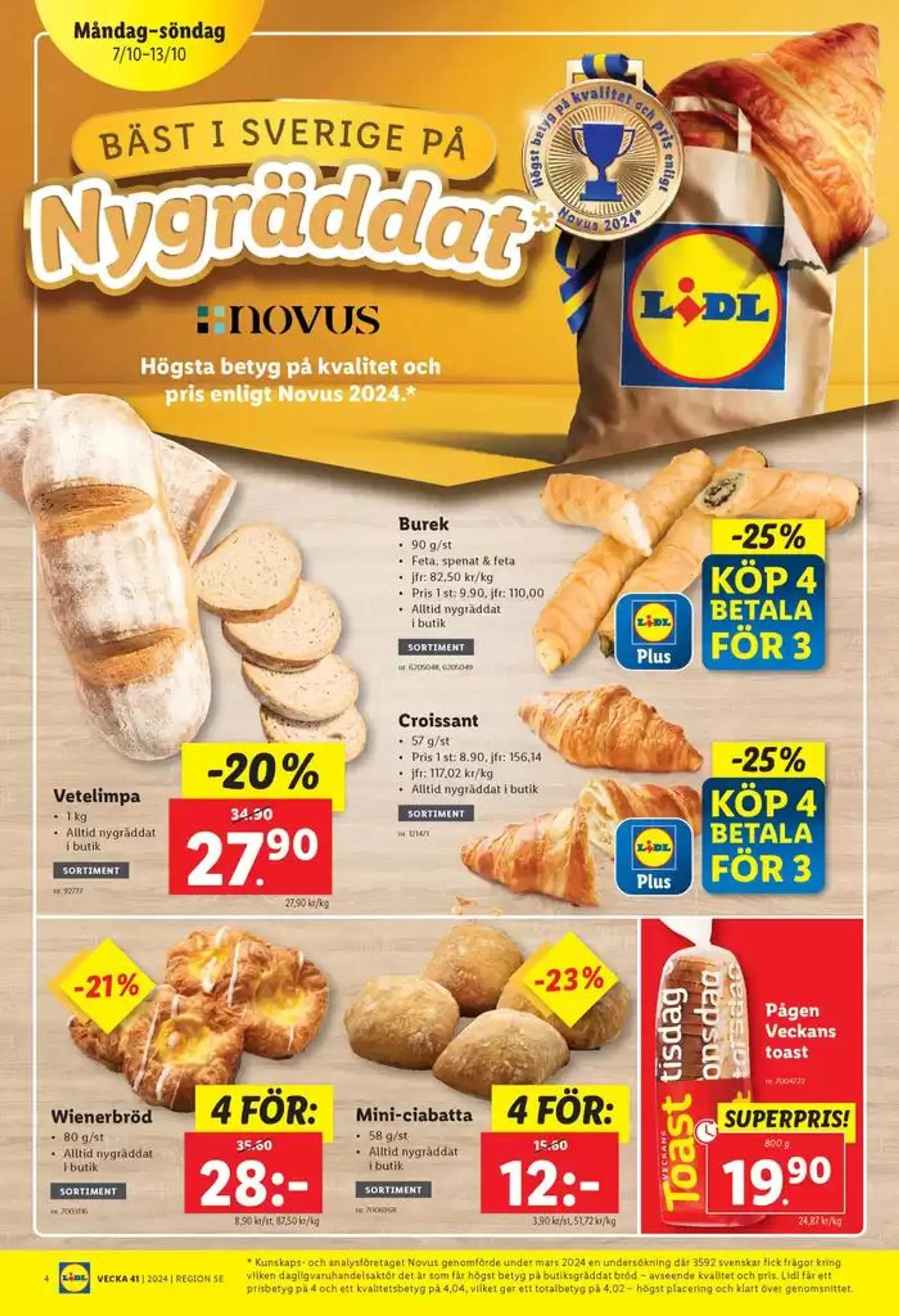 Nationell ERBJUDANDEN VECKA 41 från 7 oktober till 13 oktober 2024 - Reklamblad sidor 4