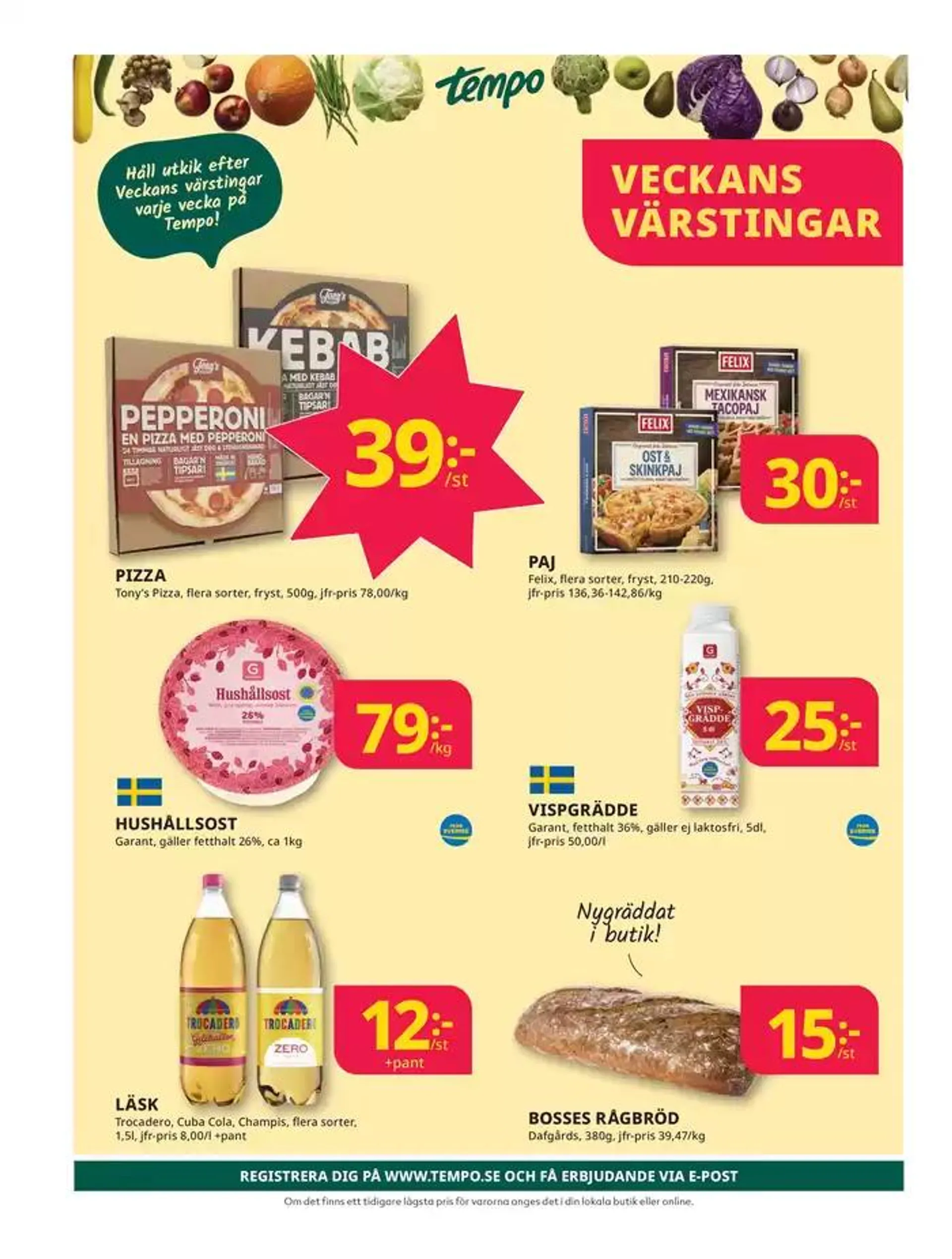 Veckans erbjudanden Tempo från 7 oktober till 21 oktober 2024 - Reklamblad sidor 4