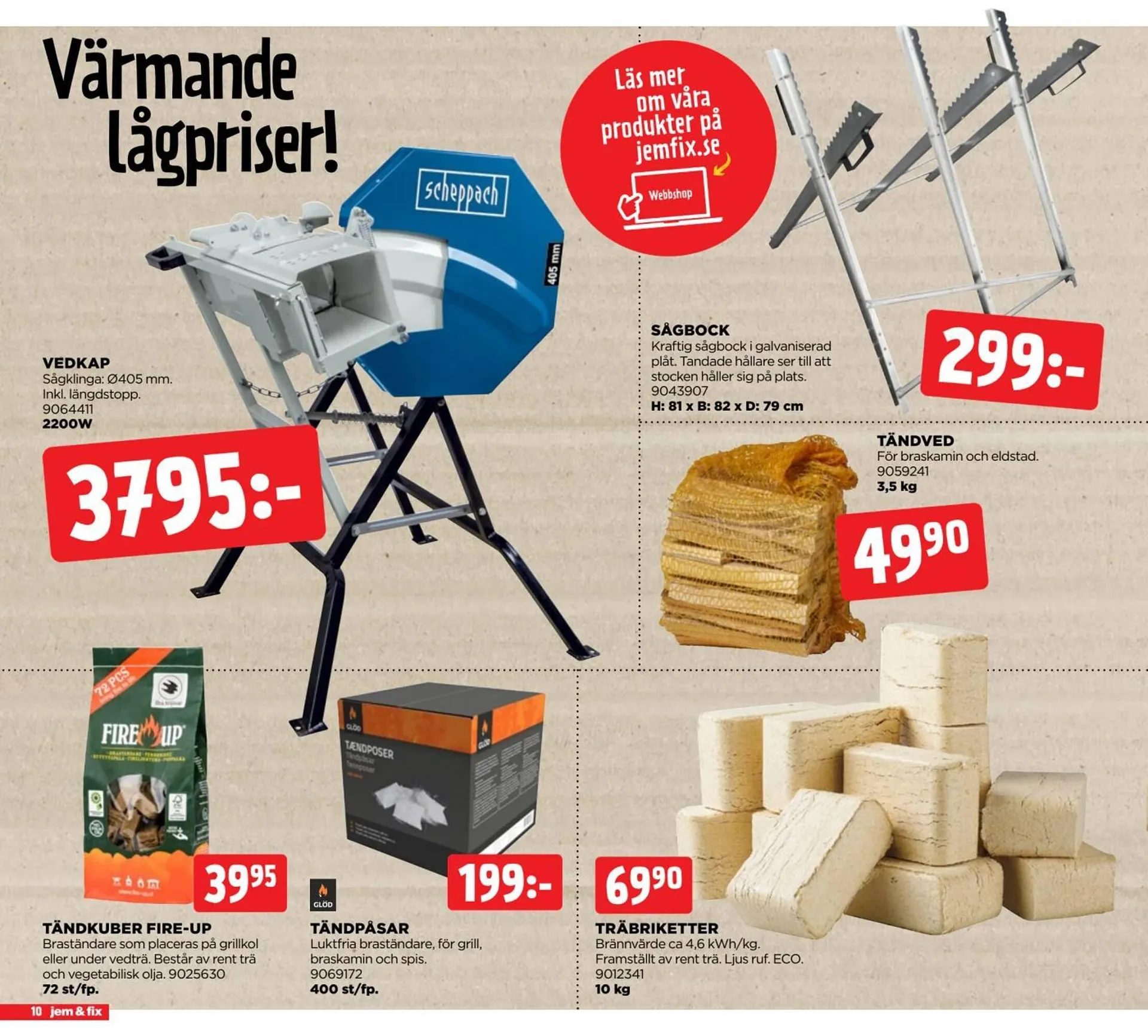 Jem&Fix reklamblad från 6 oktober till 20 oktober 2024 - Reklamblad sidor 10