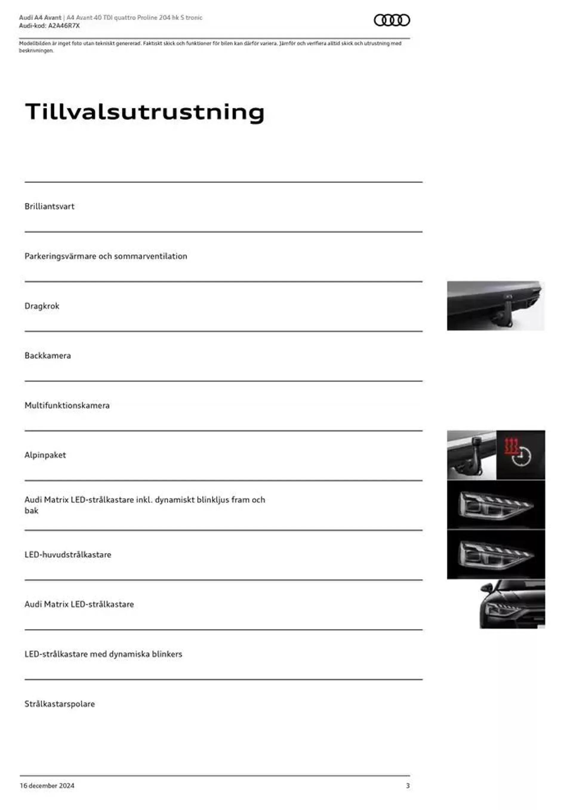 Audi A4 Avant från 16 december till 16 december 2025 - Reklamblad sidor 3