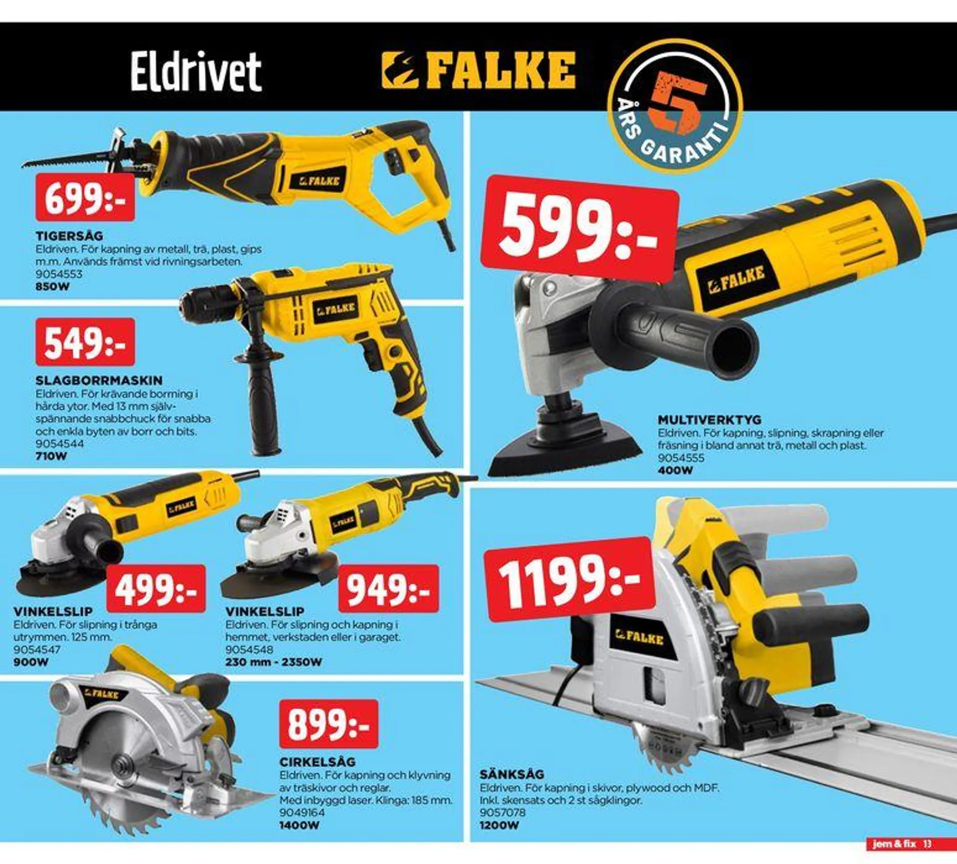 Jem&Fix reklamblad från 23 juni till 30 juni 2024 - Reklamblad sidor 13