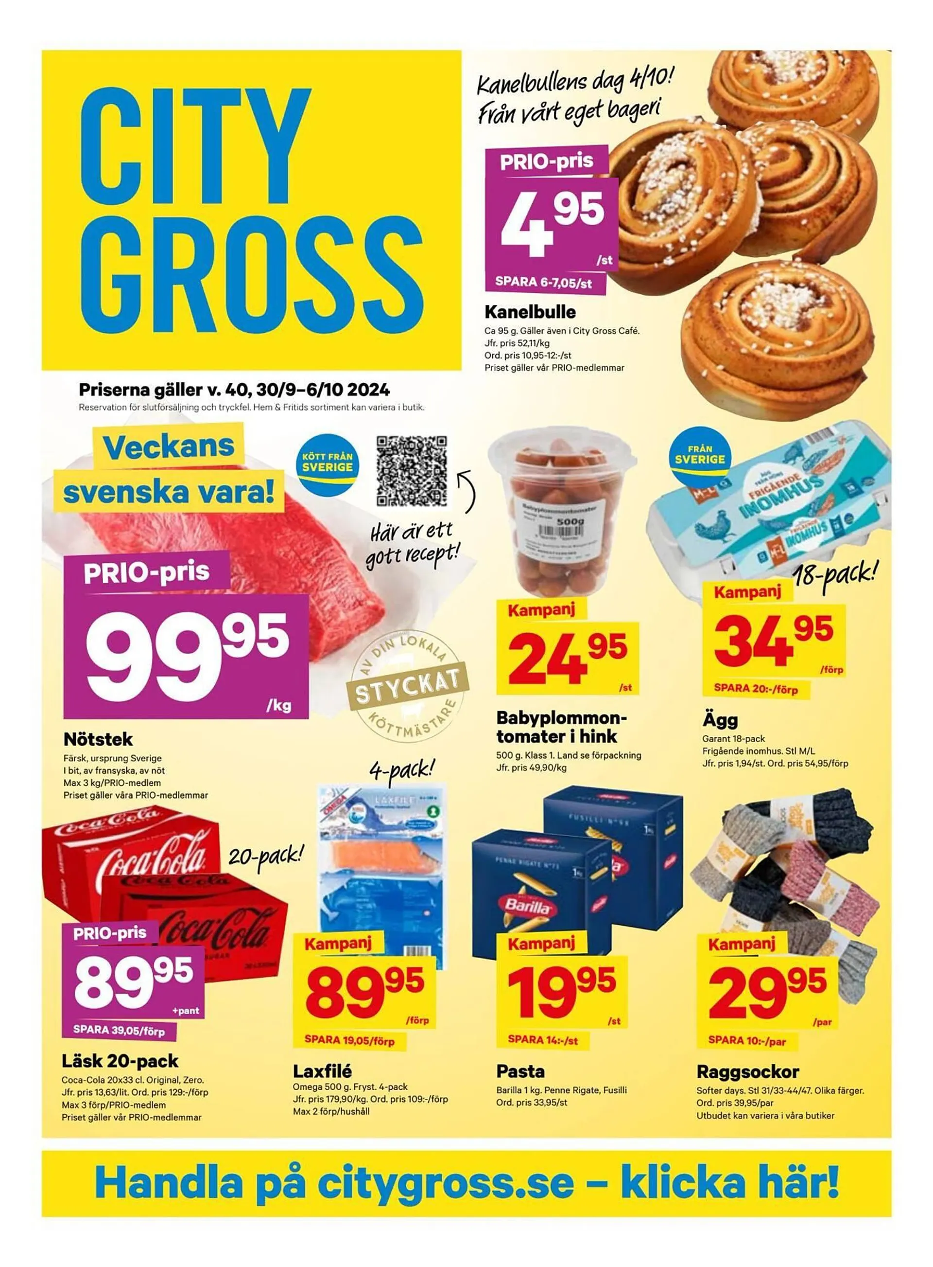 City Gross reklamblad från 29 september till 6 oktober 2024 - Reklamblad sidor 2