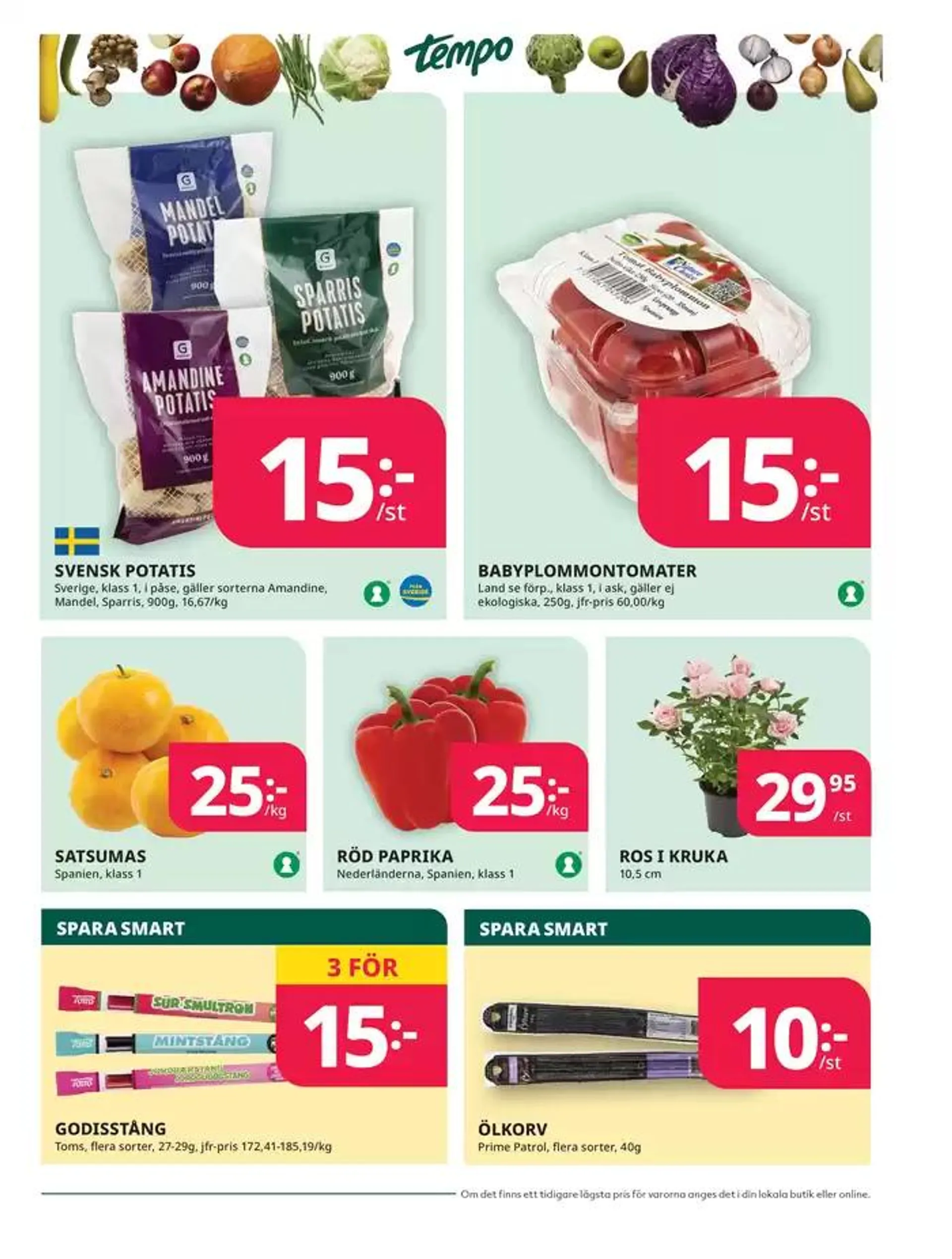 Veckans erbjudanden Tempo från 30 september till 14 oktober 2024 - Reklamblad sidor 3