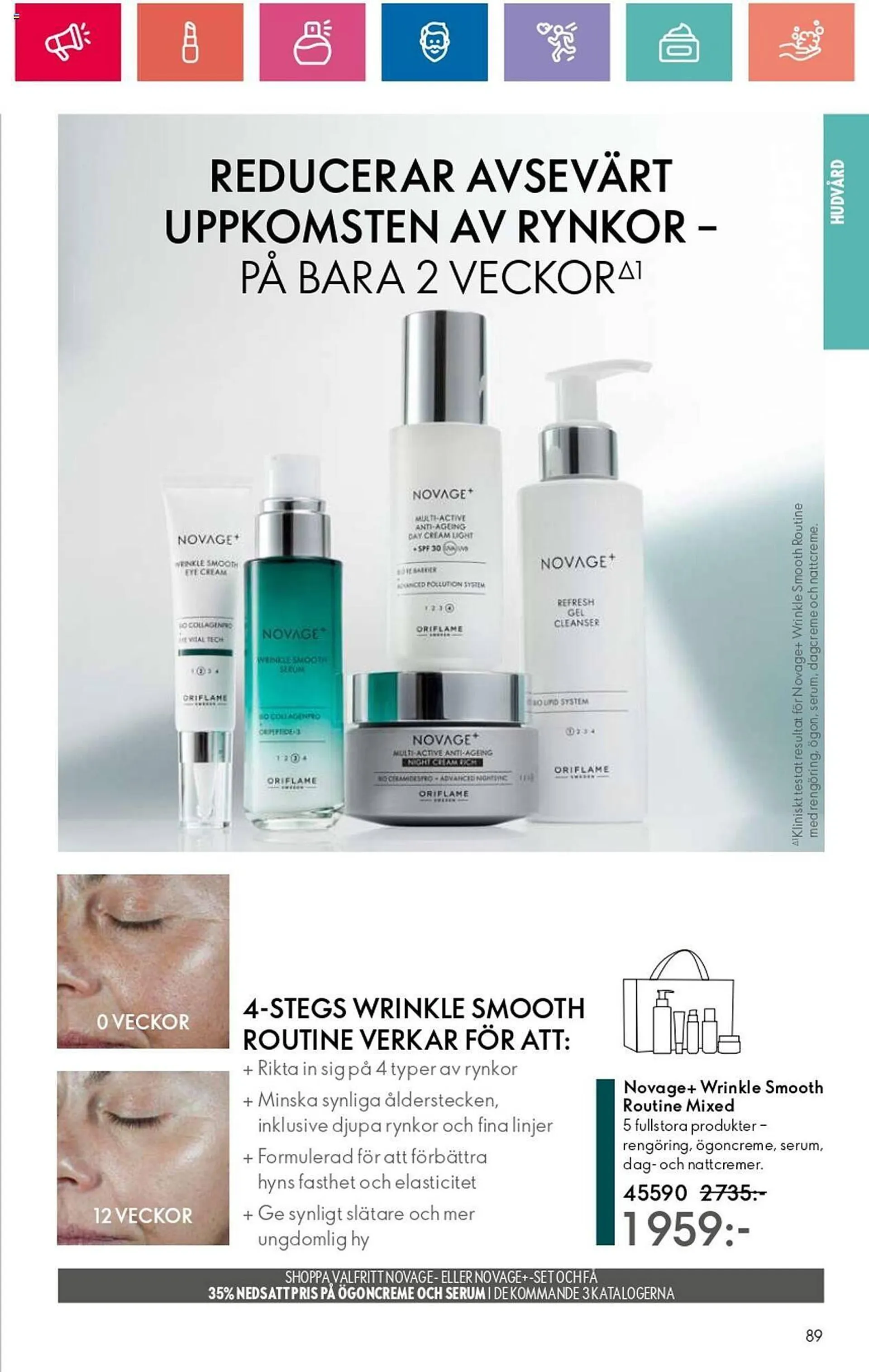 Oriflame reklamblad från 1 augusti till 21 augusti 2024 - Reklamblad sidor 89