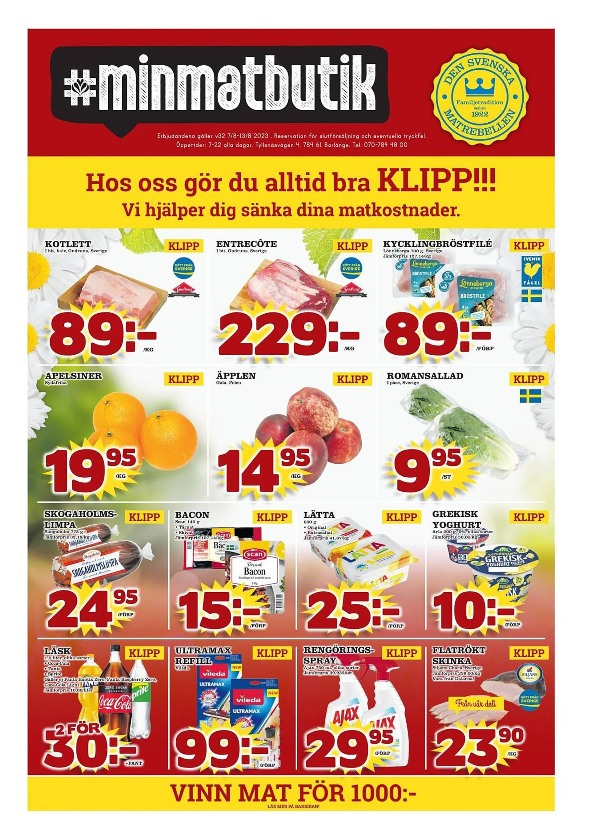 minmatbutik reklamblad - 1