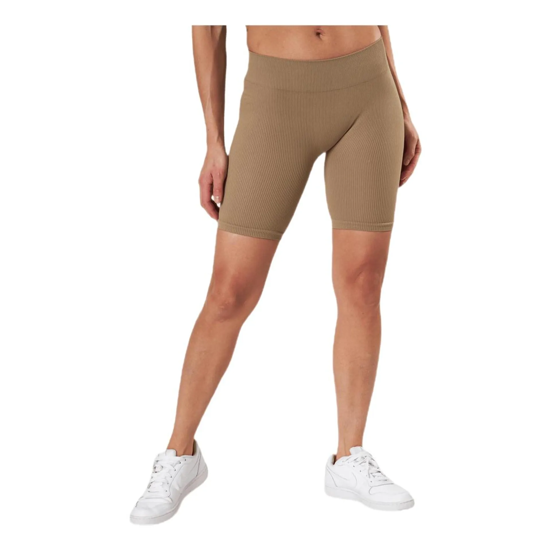 Vicky Rib Seamless Shorts Beige