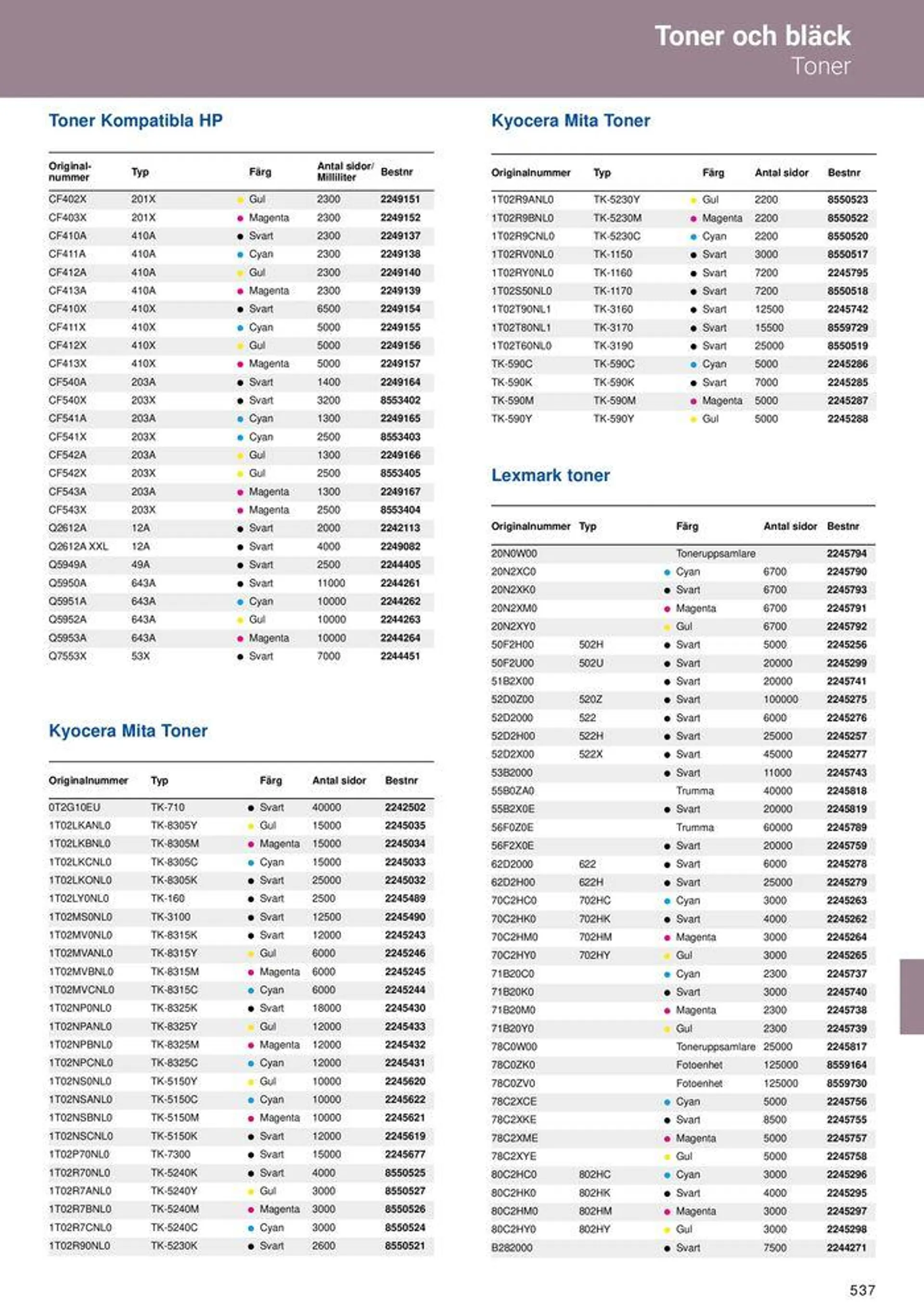 Office Depot - Kontorskatalog 2024 från 6 maj till 31 december 2024 - Reklamblad sidor 539