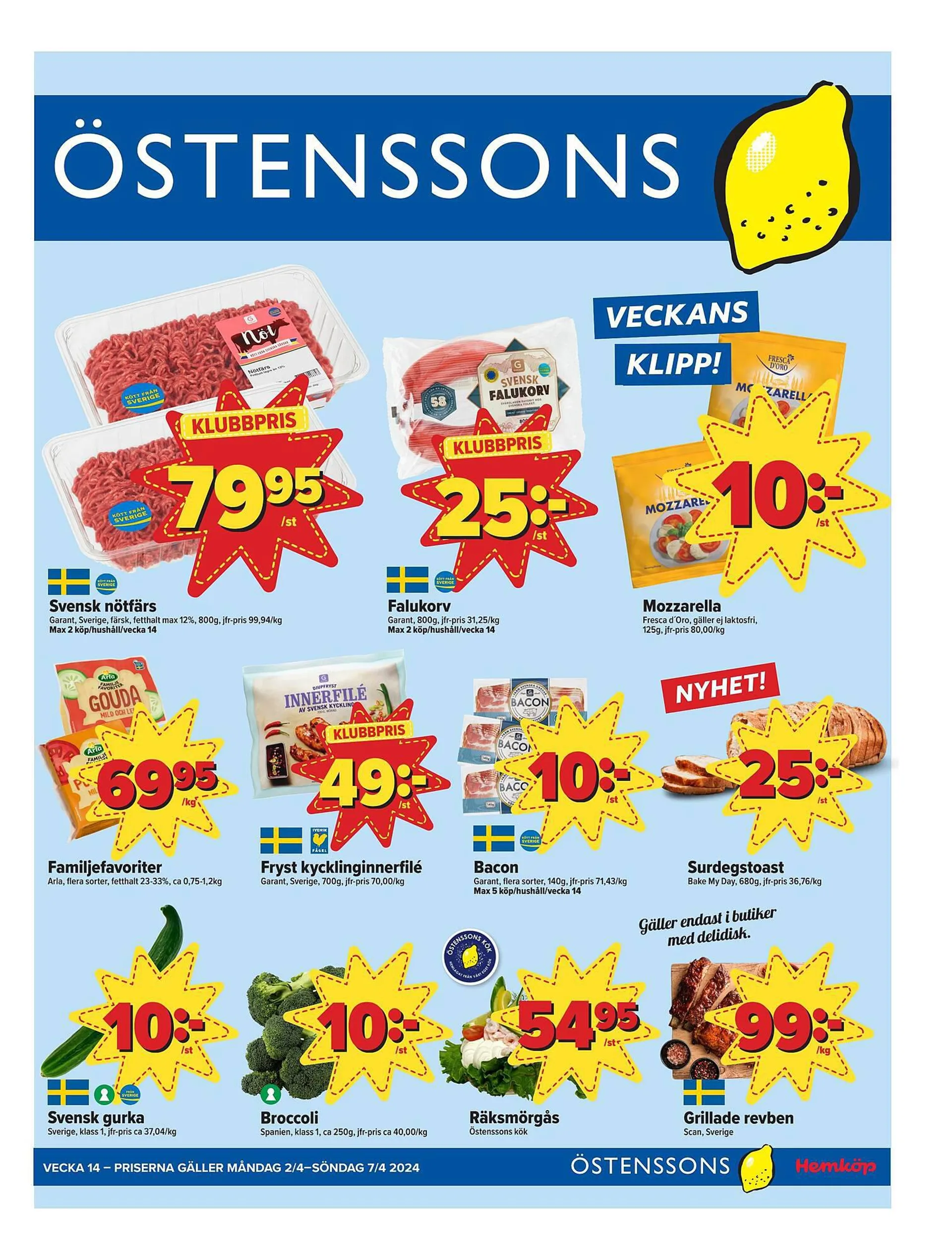 Östenssons reklamblad från 2 april till 7 april 2024 - Reklamblad sidor 