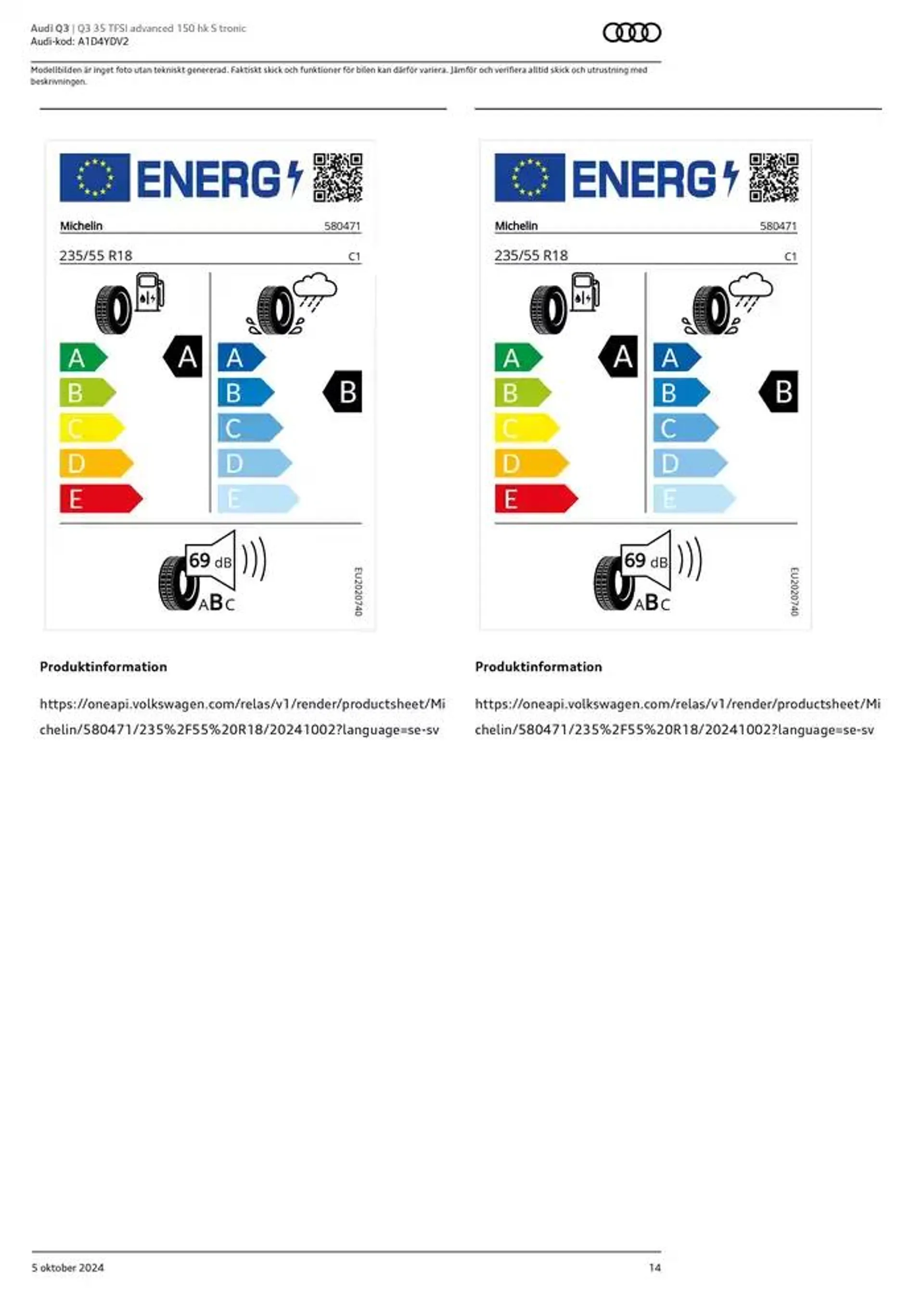 Audi Q3 från 5 oktober till 5 oktober 2025 - Reklamblad sidor 14