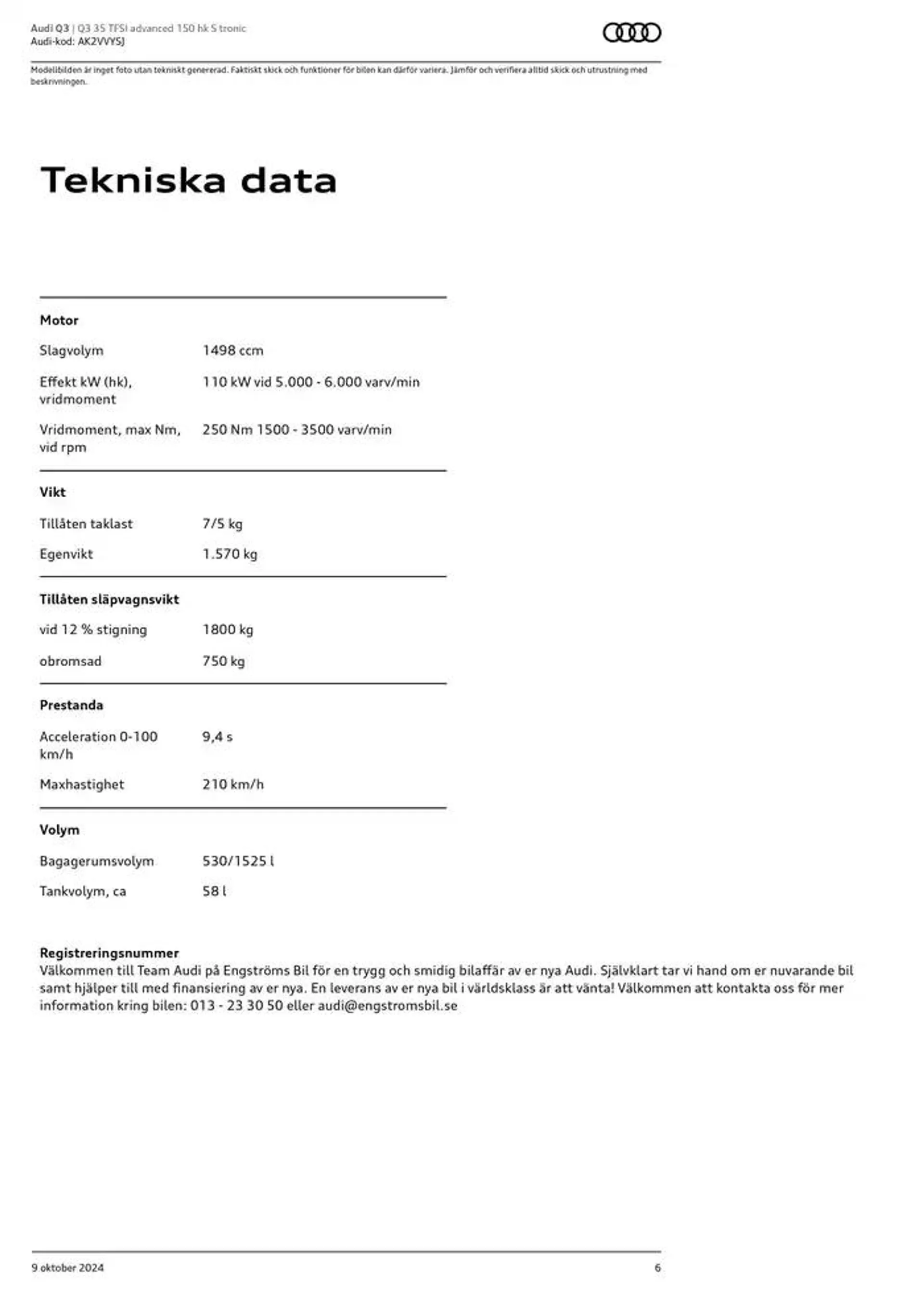 Audi Q3 från 9 oktober till 9 oktober 2025 - Reklamblad sidor 6