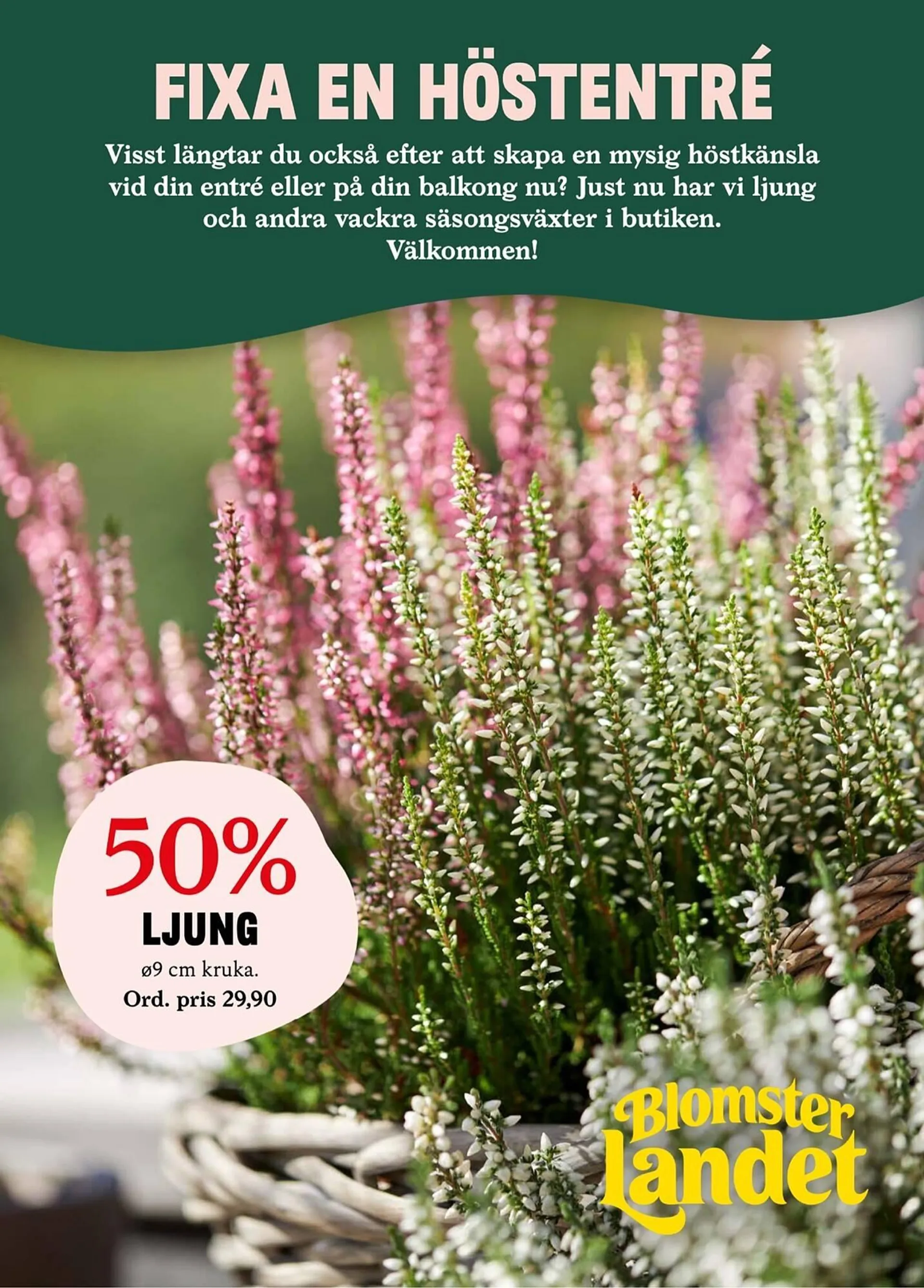 Blomsterlandet reklamblad - 1