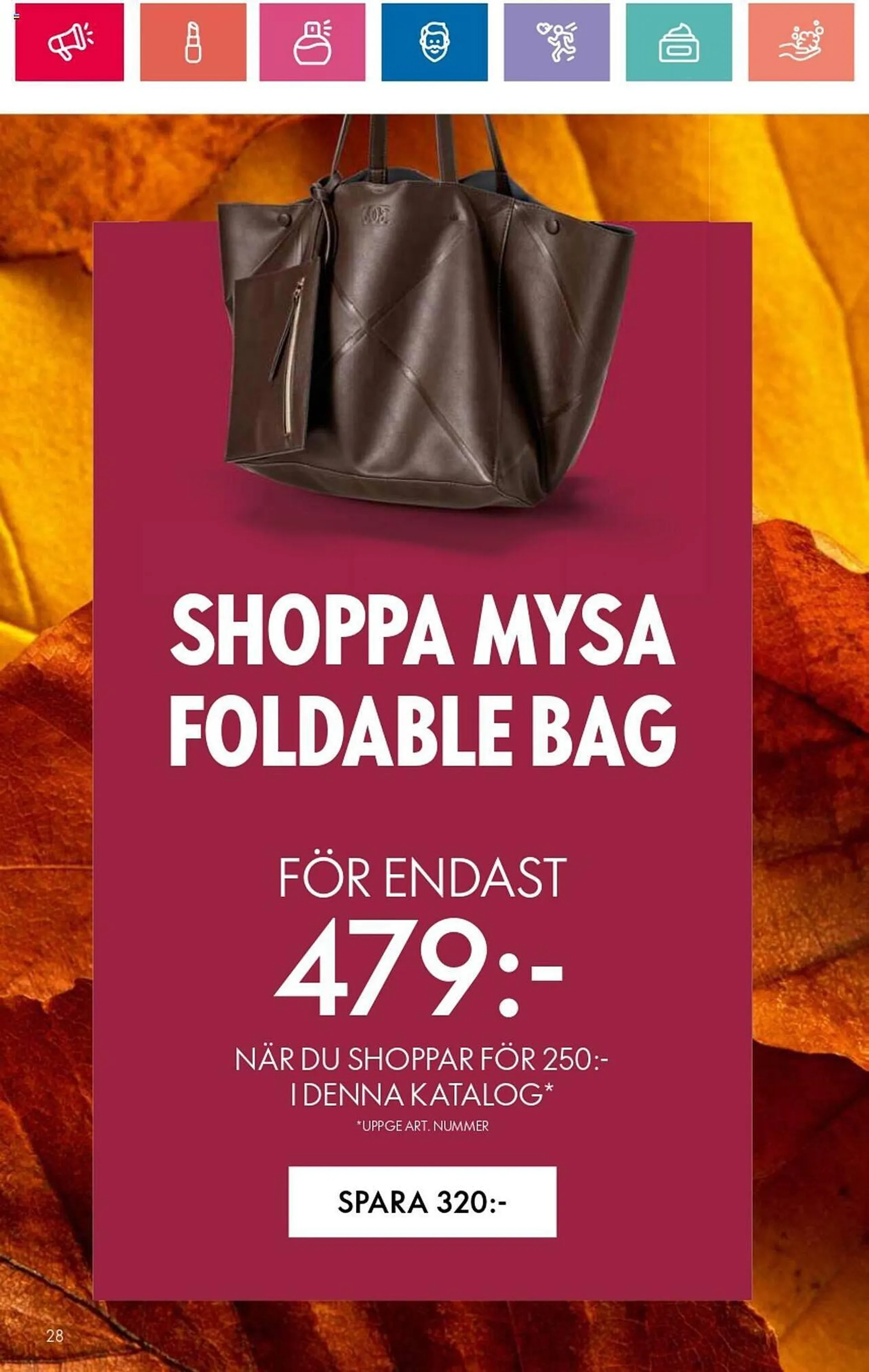 Oriflame reklamblad från 3 oktober till 23 oktober 2024 - Reklamblad sidor 28