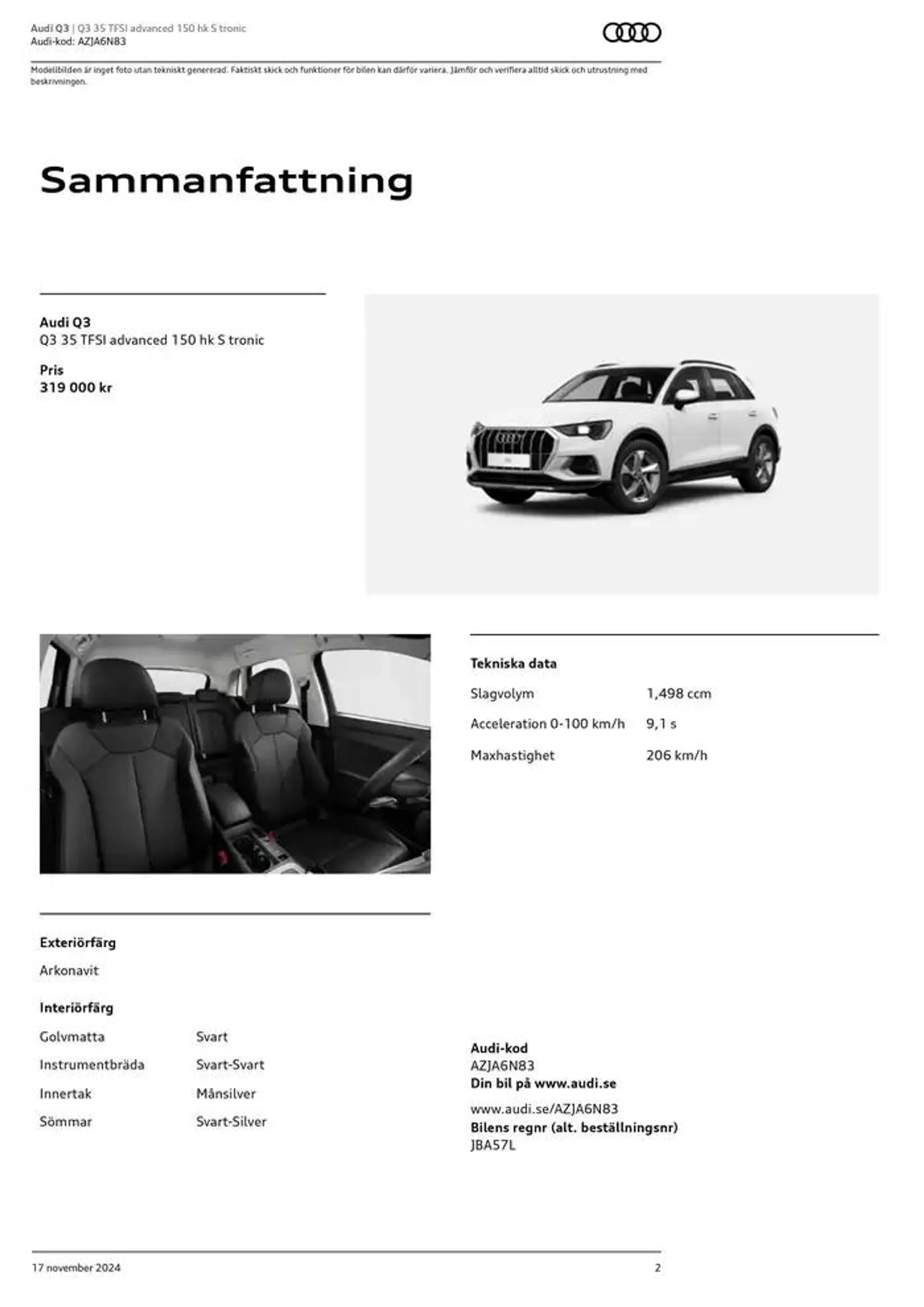 Audi Q3 från 17 november till 17 november 2025 - Reklamblad sidor 2
