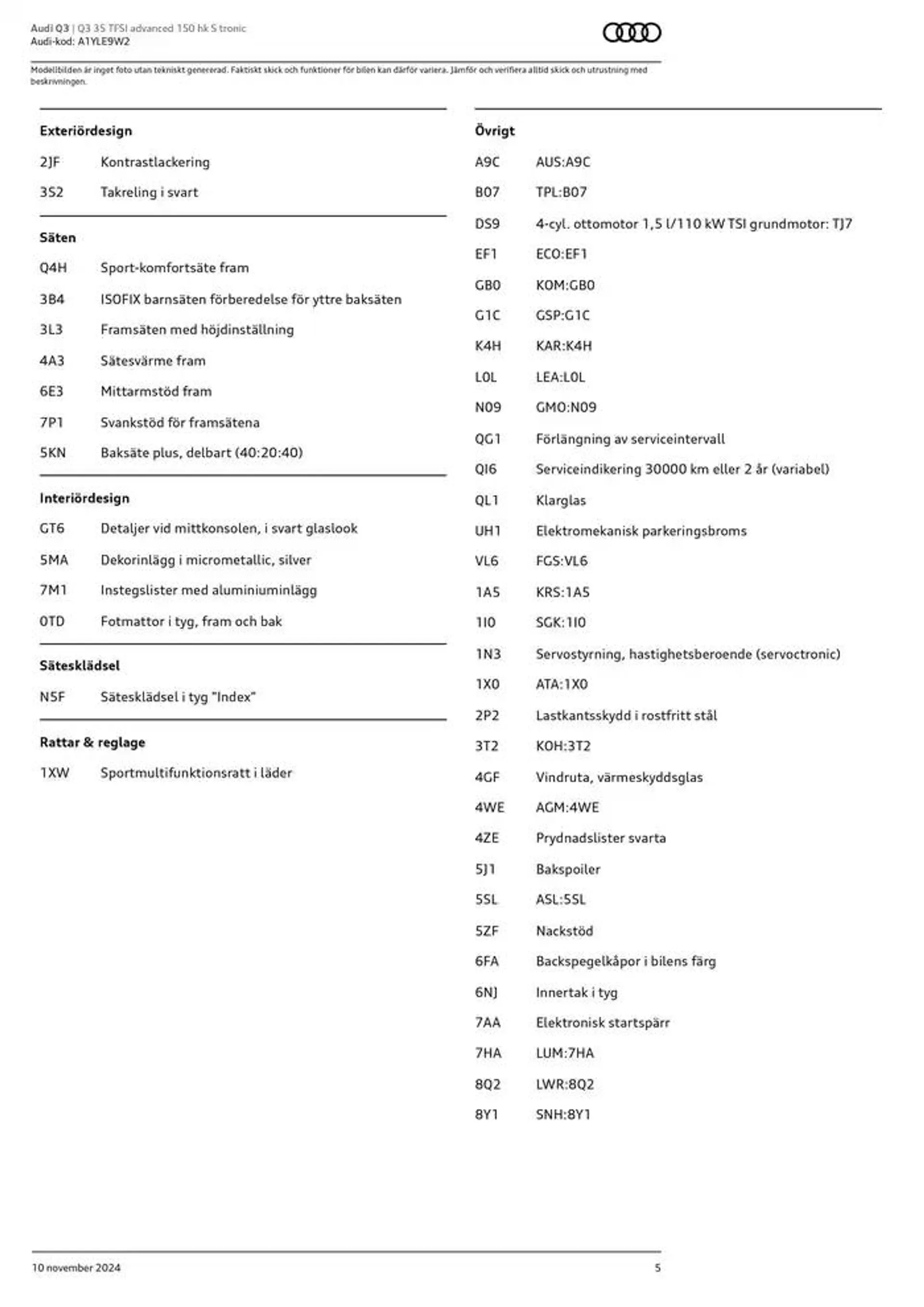 Audi Q3 från 10 november till 10 november 2025 - Reklamblad sidor 5