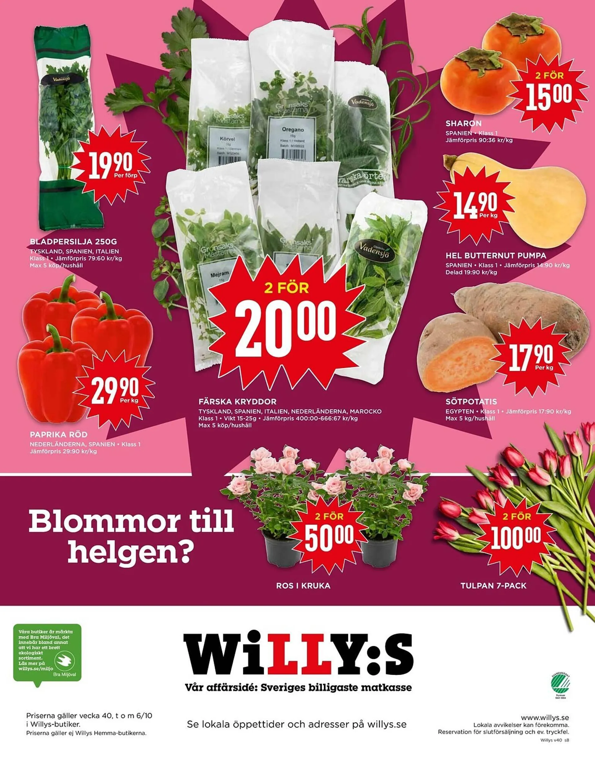 Willys reklamblad från 30 september till 6 oktober 2024 - Reklamblad sidor 8