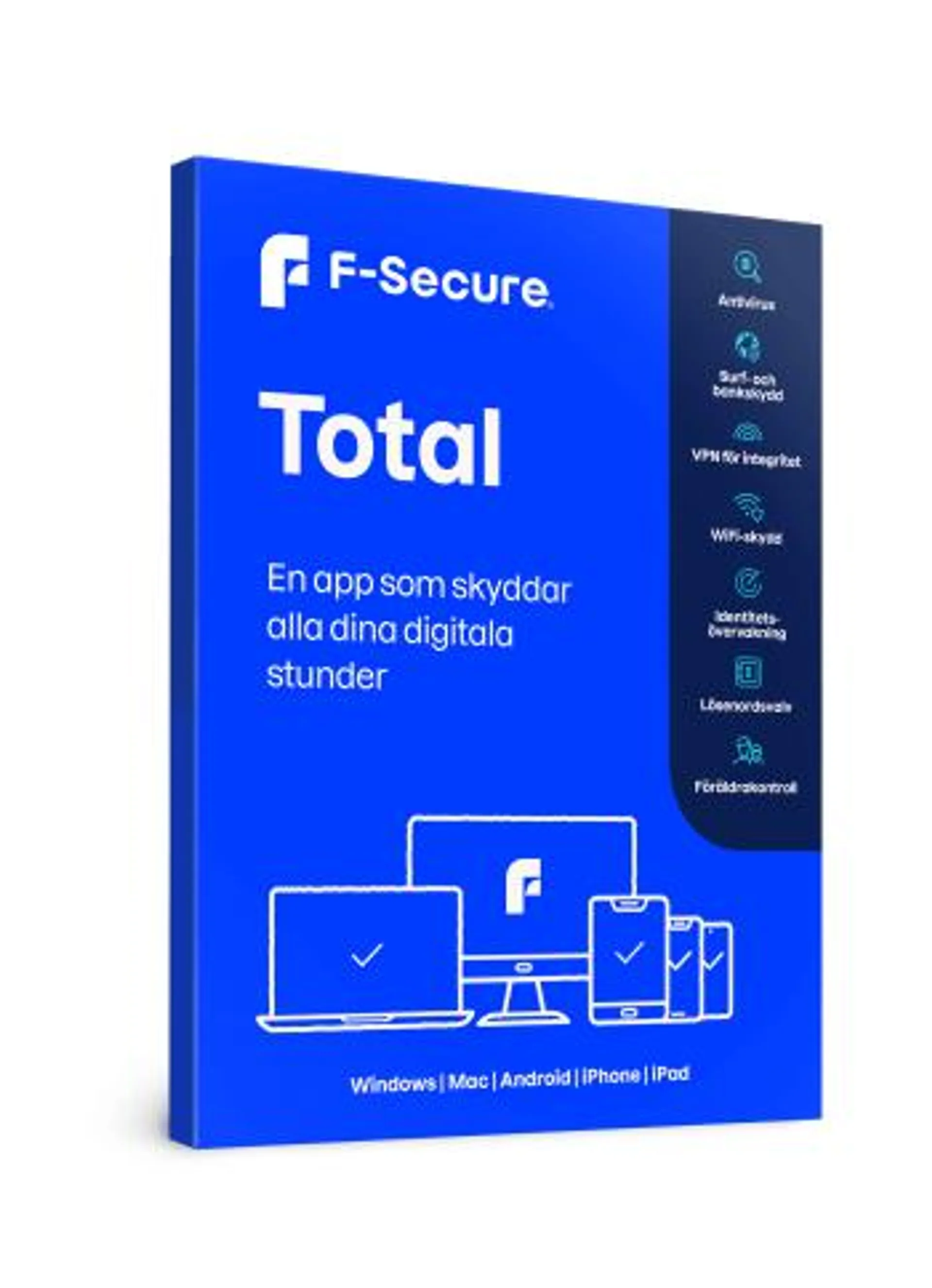 F-Secure Total 5 enheter 1 år Attach