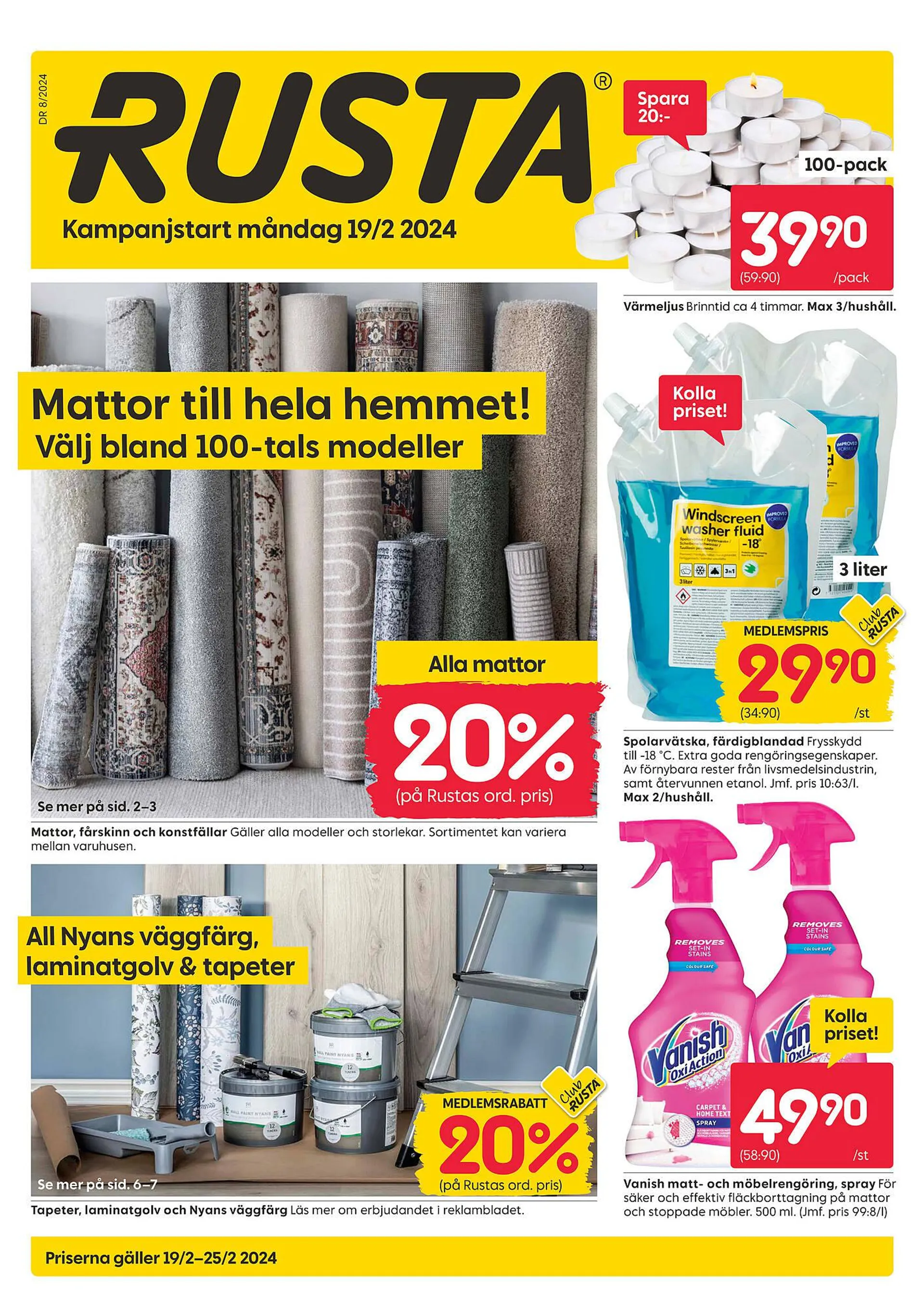 Rusta reklamblad från 19 februari till 25 februari 2024 - Reklamblad sidor 1