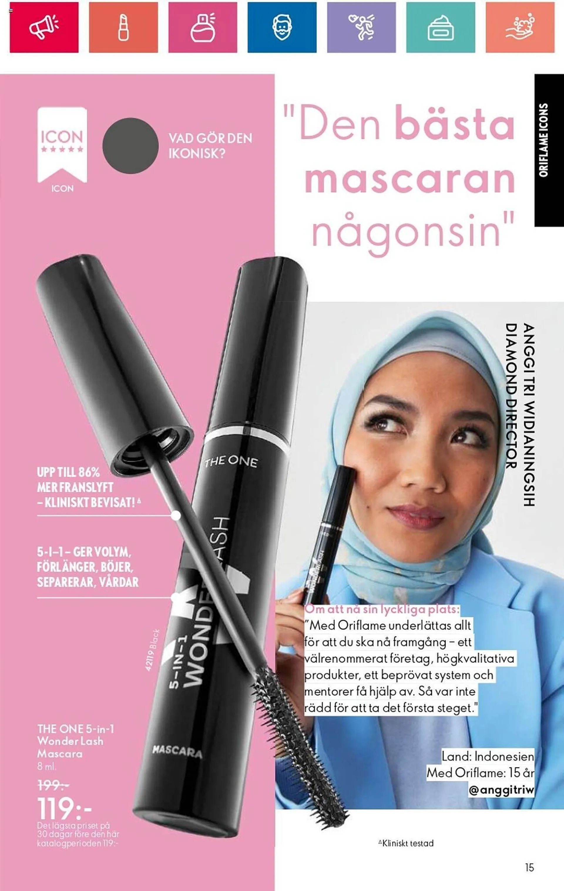 Oriflame reklamblad från 3 oktober till 23 oktober 2024 - Reklamblad sidor 15