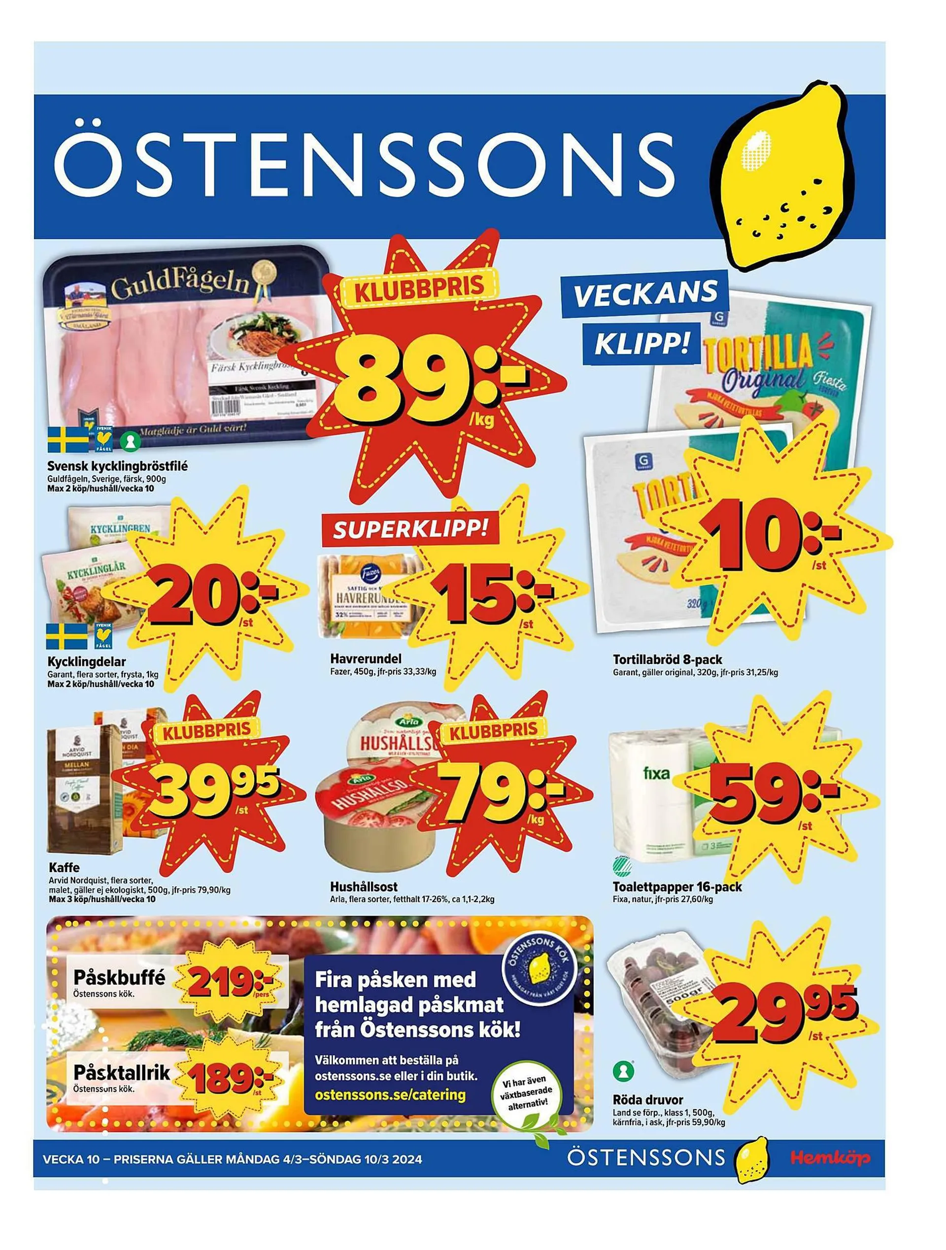 Östenssons reklamblad från 4 mars till 10 mars 2024 - Reklamblad sidor 