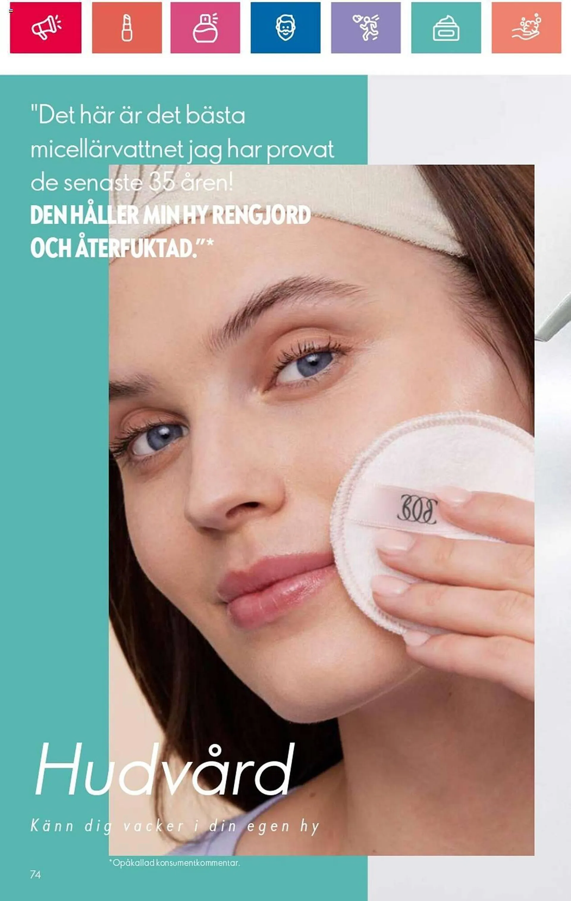 Oriflame reklamblad från 1 augusti till 21 augusti 2024 - Reklamblad sidor 74