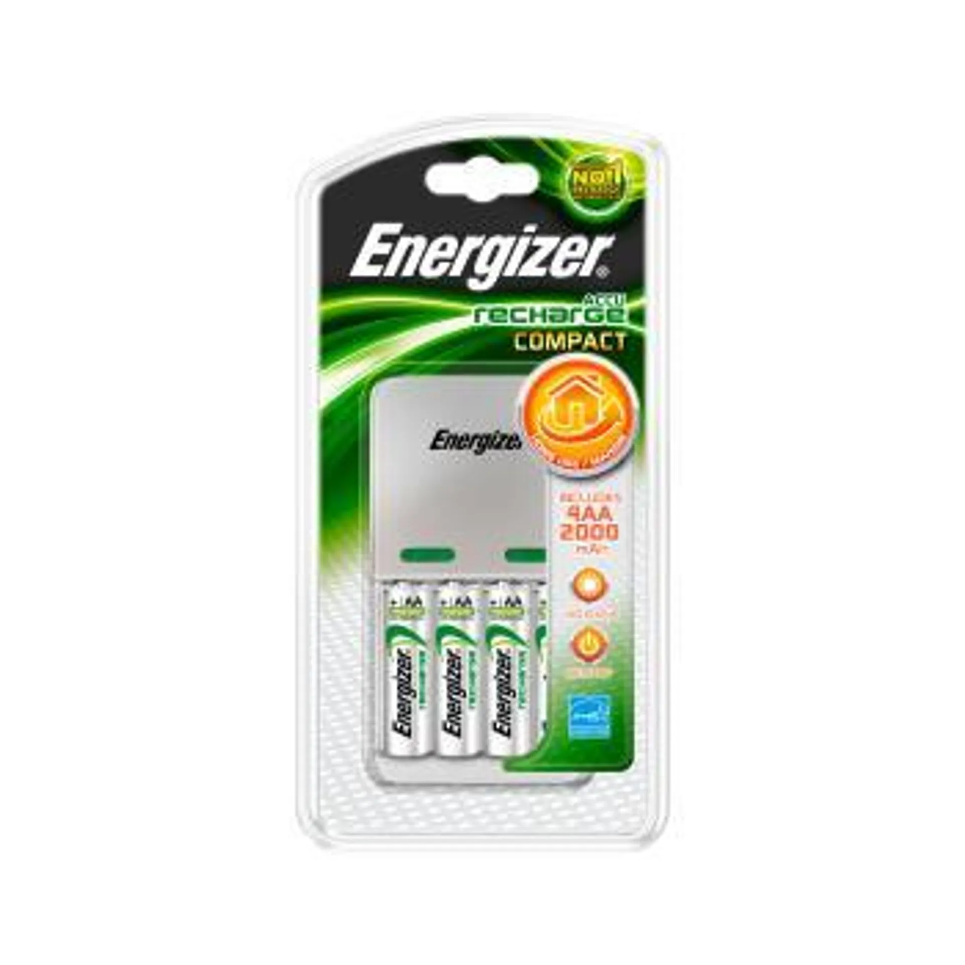 ENERGIZER Laddare Compact 2000 4x AA 2000mAh