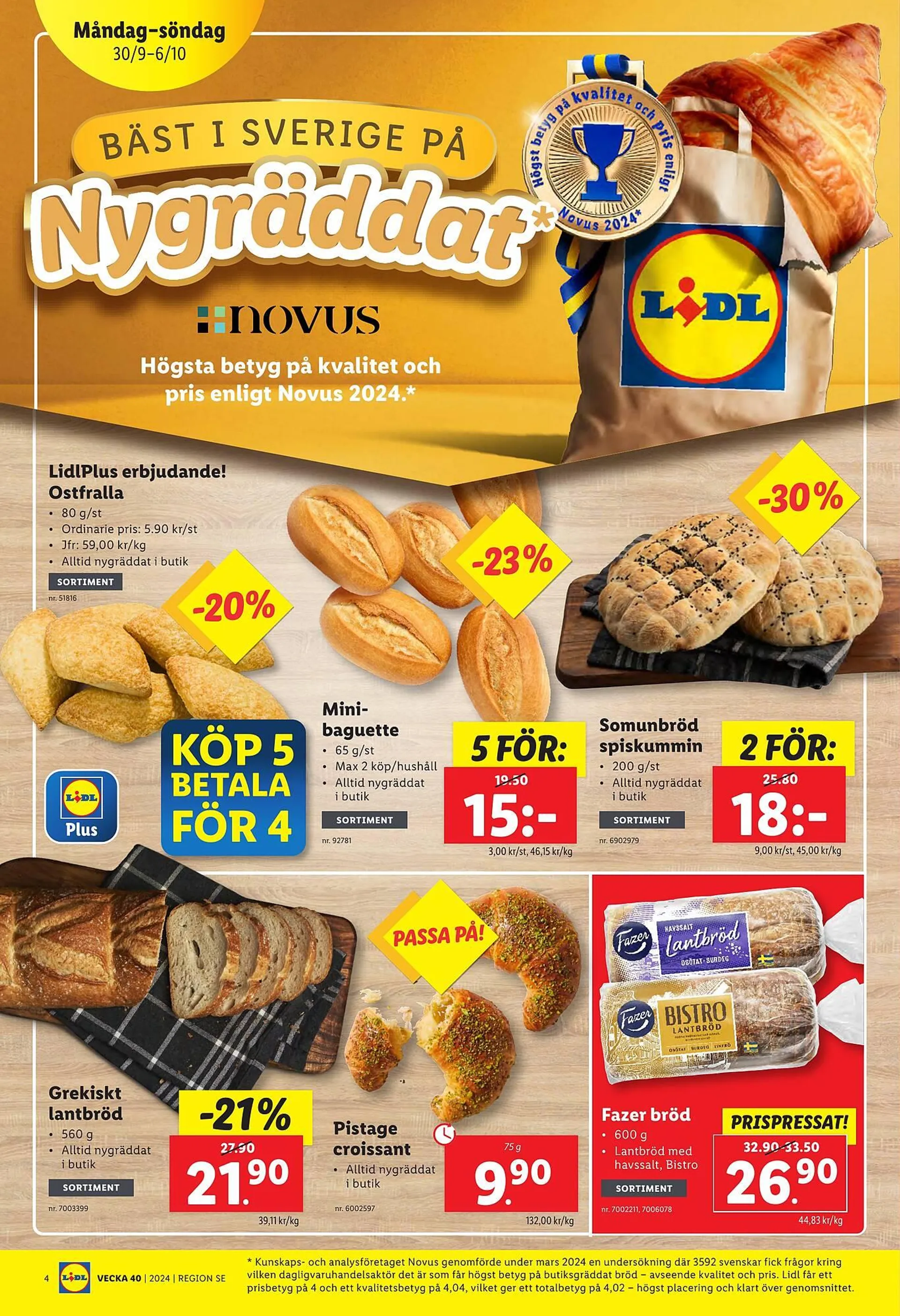 Lidl reklamblad från 30 september till 6 oktober 2024 - Reklamblad sidor 4