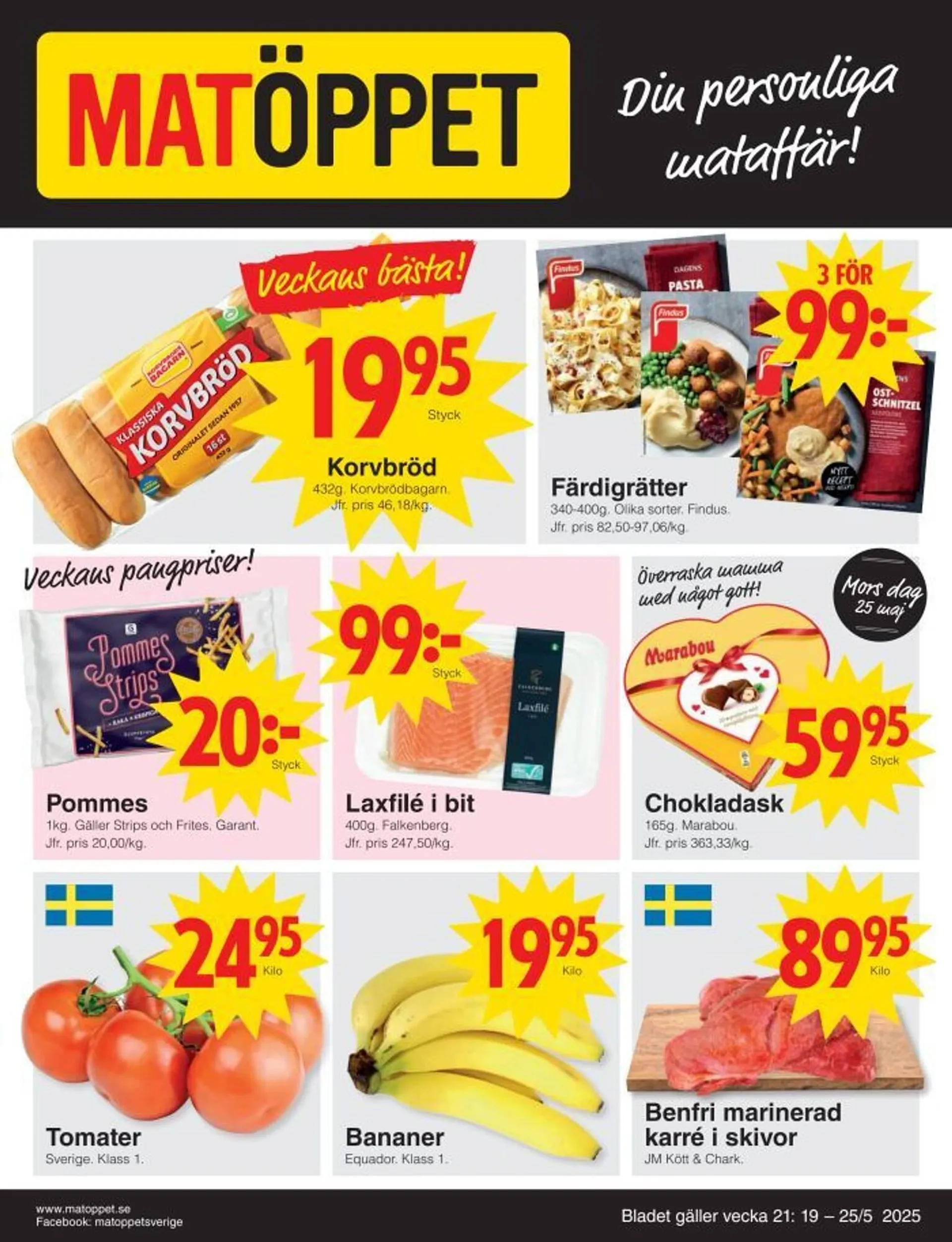 Matöppet reklamblad - 1