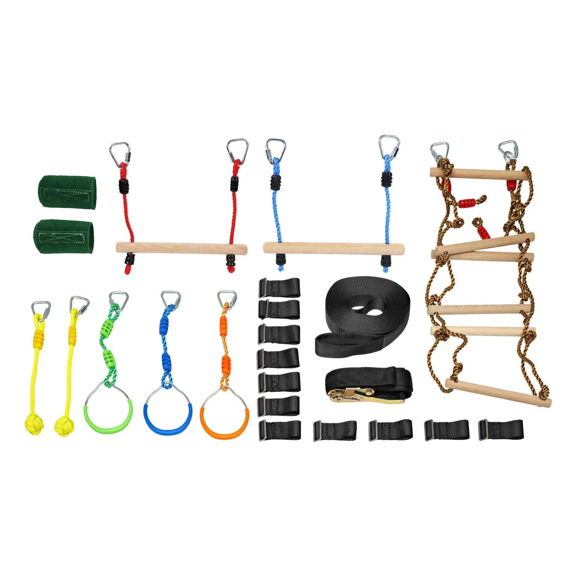 Slackline aktivitetsset 13 delar 13 m