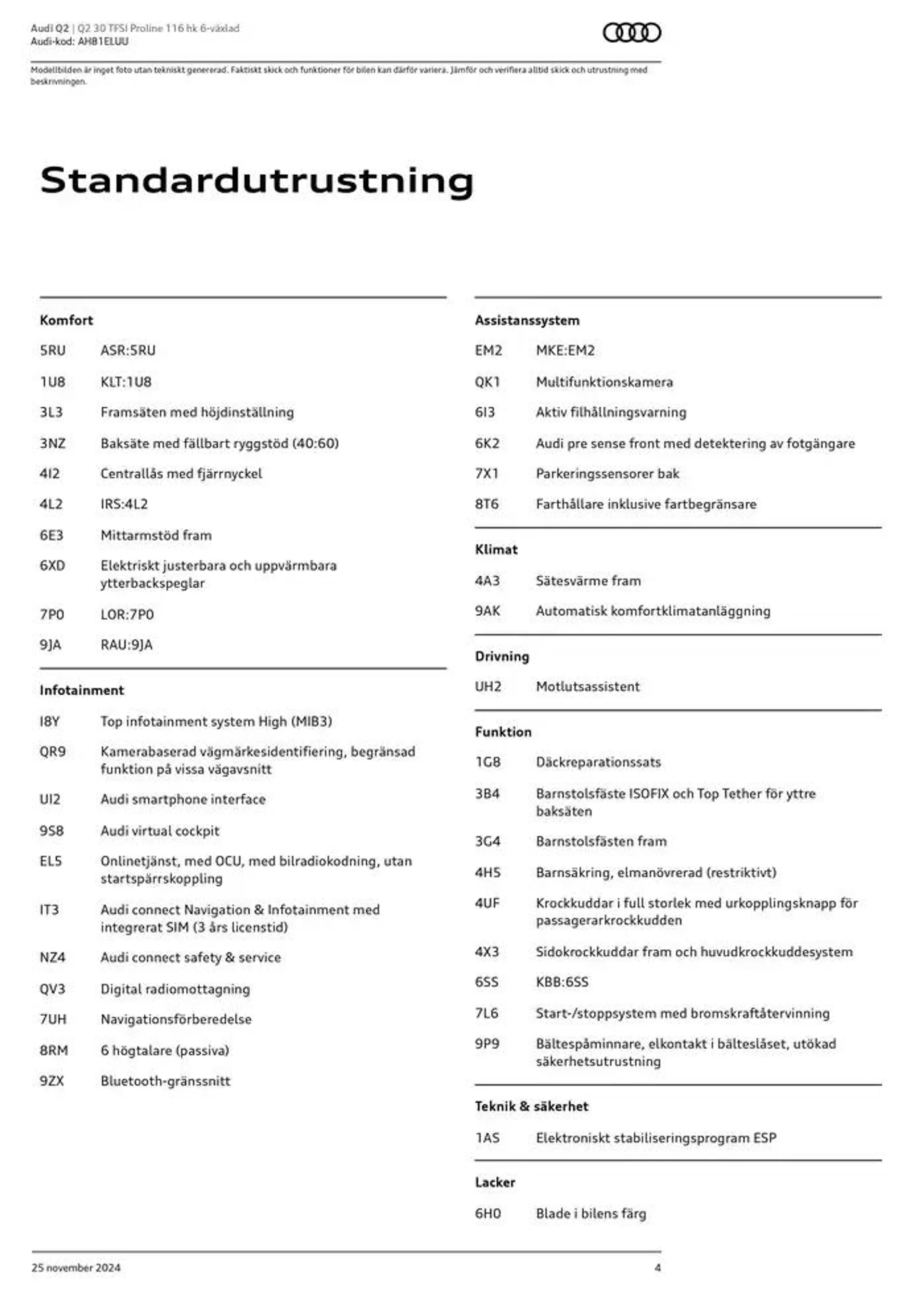 Audi Q2 från 25 november till 25 november 2025 - Reklamblad sidor 4