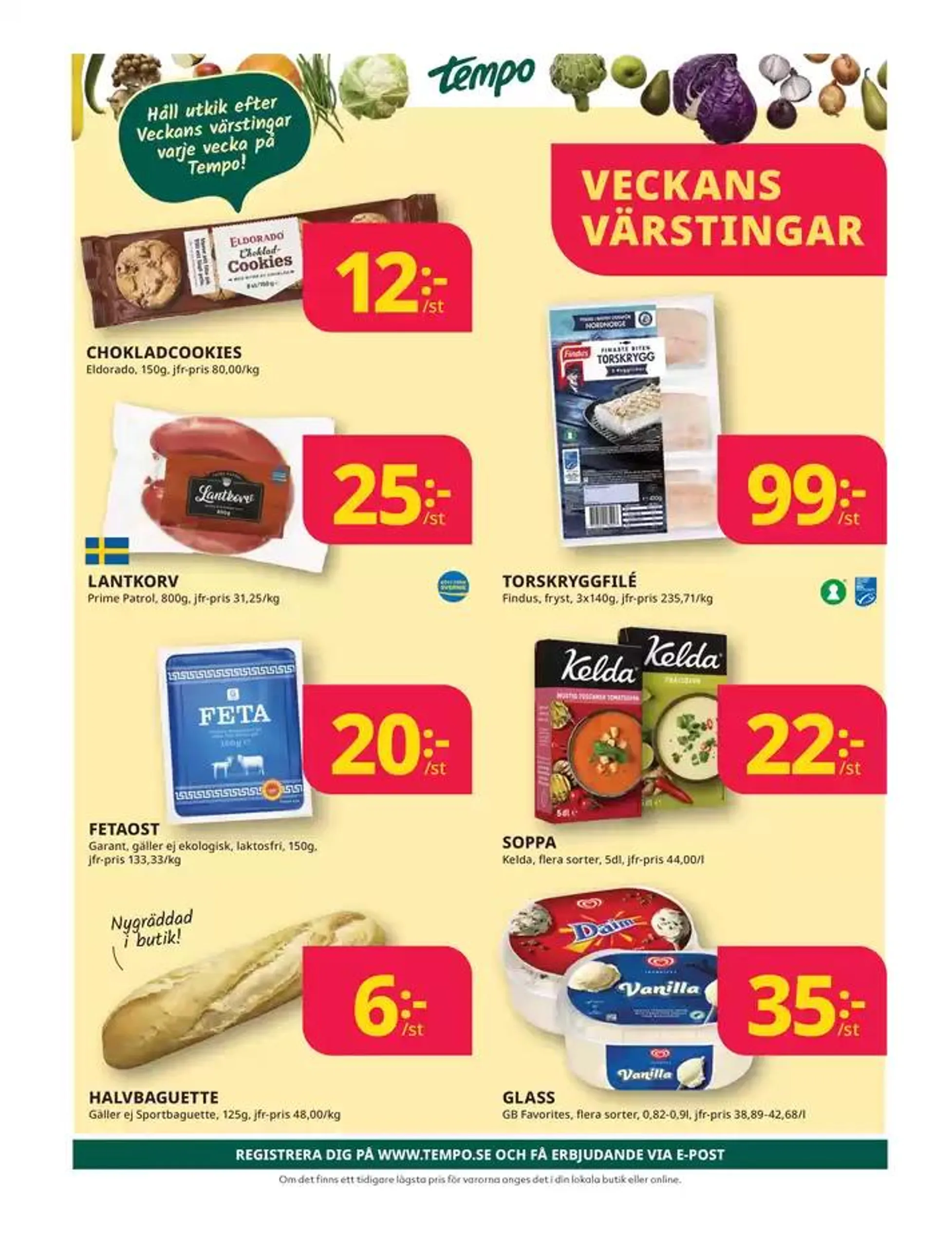 Veckans erbjudanden Tempo från 15 oktober till 29 oktober 2024 - Reklamblad sidor 8