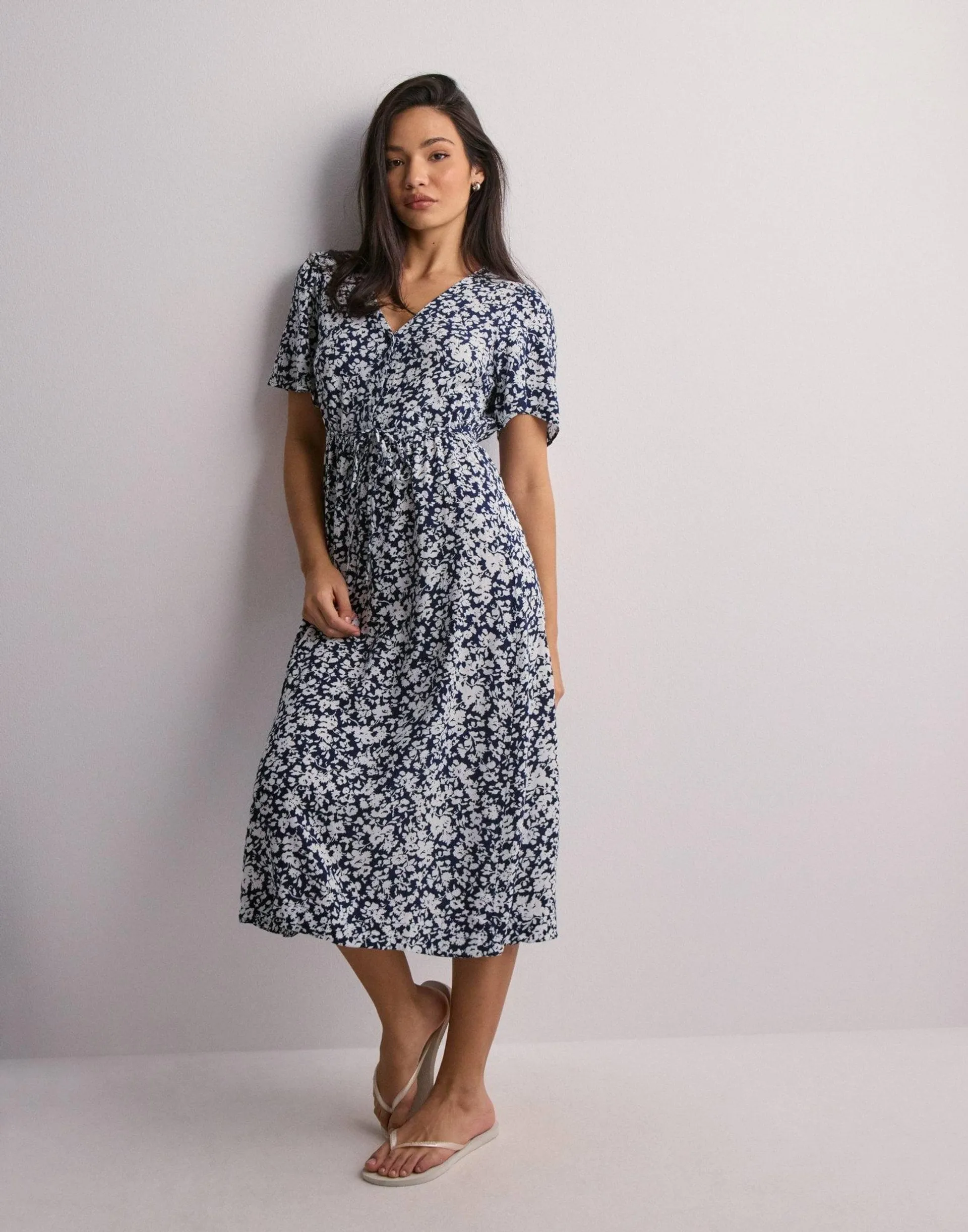 ONLHALIA LIFE S/S MIDI DRESS WVN NO