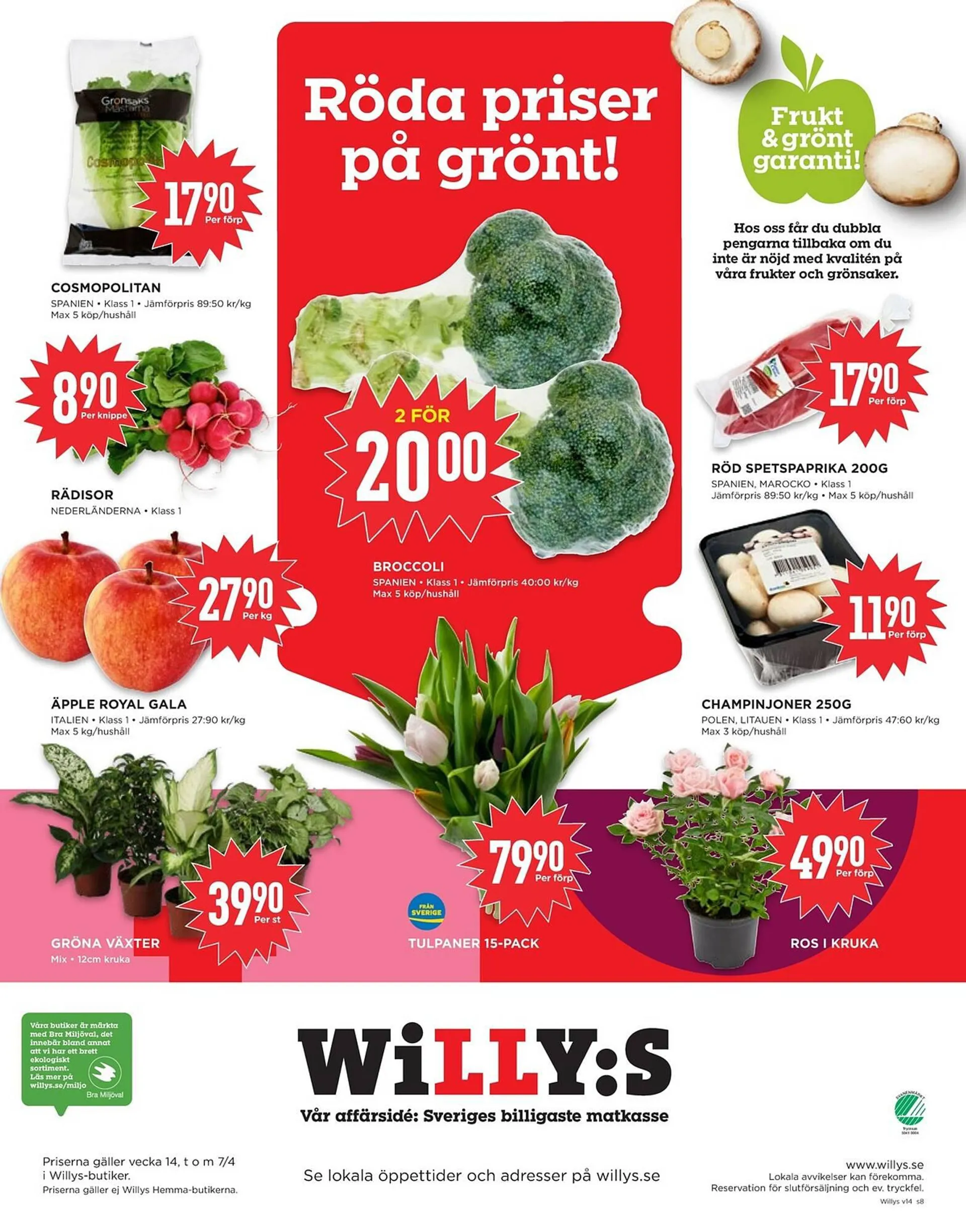 Willys reklamblad från 1 april till 7 april 2024 - Reklamblad sidor 8