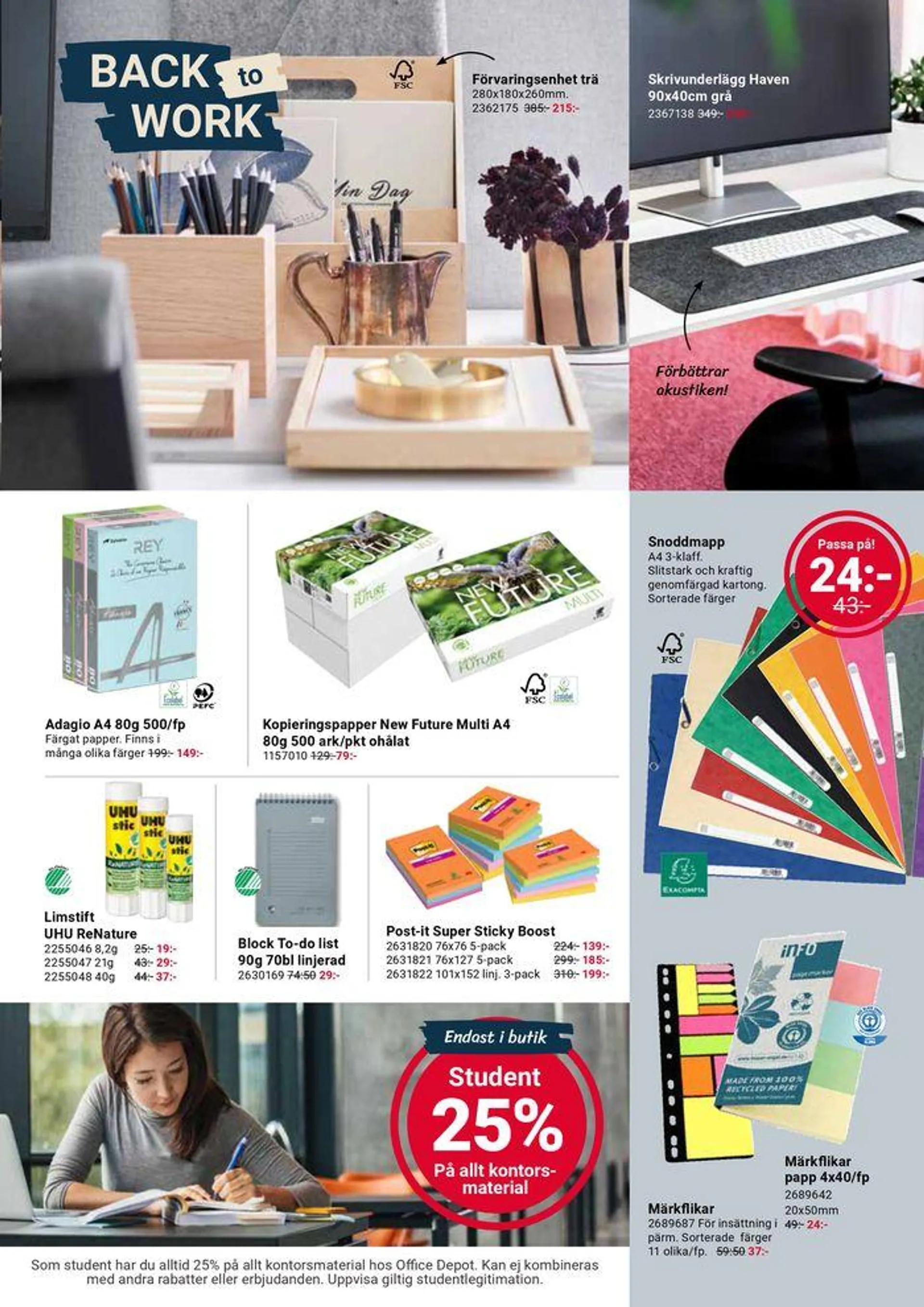 Office Depot - Månadens kampanjblad från 2 augusti till 16 augusti 2024 - Reklamblad sidor 7