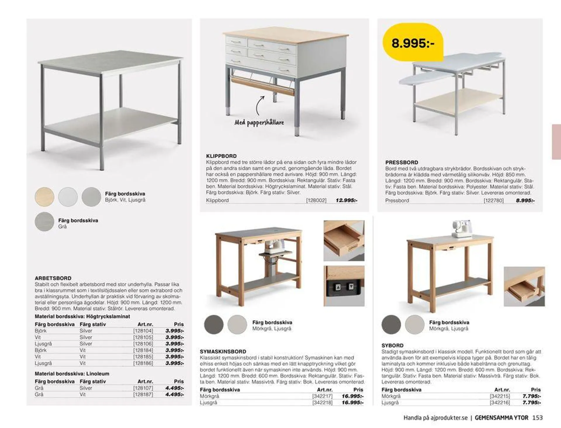 AJ Produkter! från 28 maj till 31 december 2024 - Reklamblad sidor 153