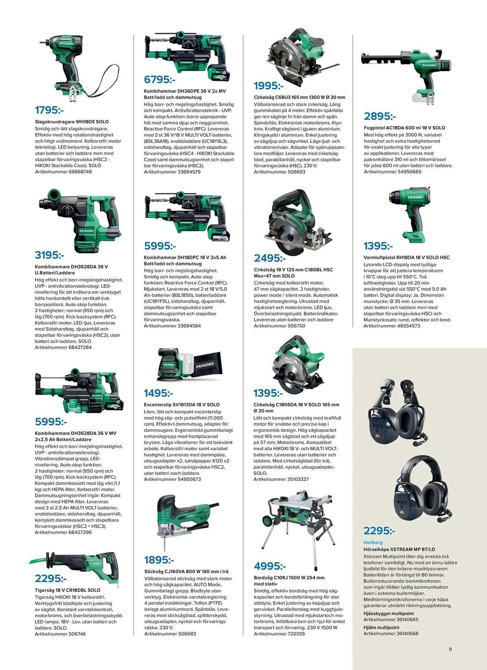 Ahlsell reklamblad från 8 februari till 29 februari 2024 - Reklamblad sidor 9