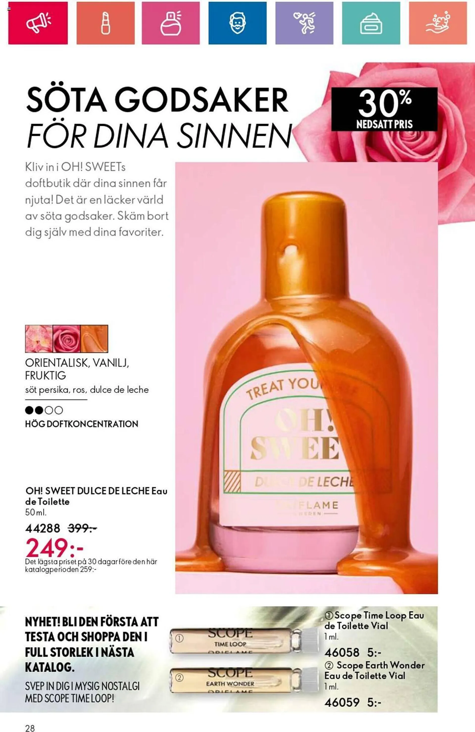 Oriflame reklamblad från 1 augusti till 21 augusti 2024 - Reklamblad sidor 28