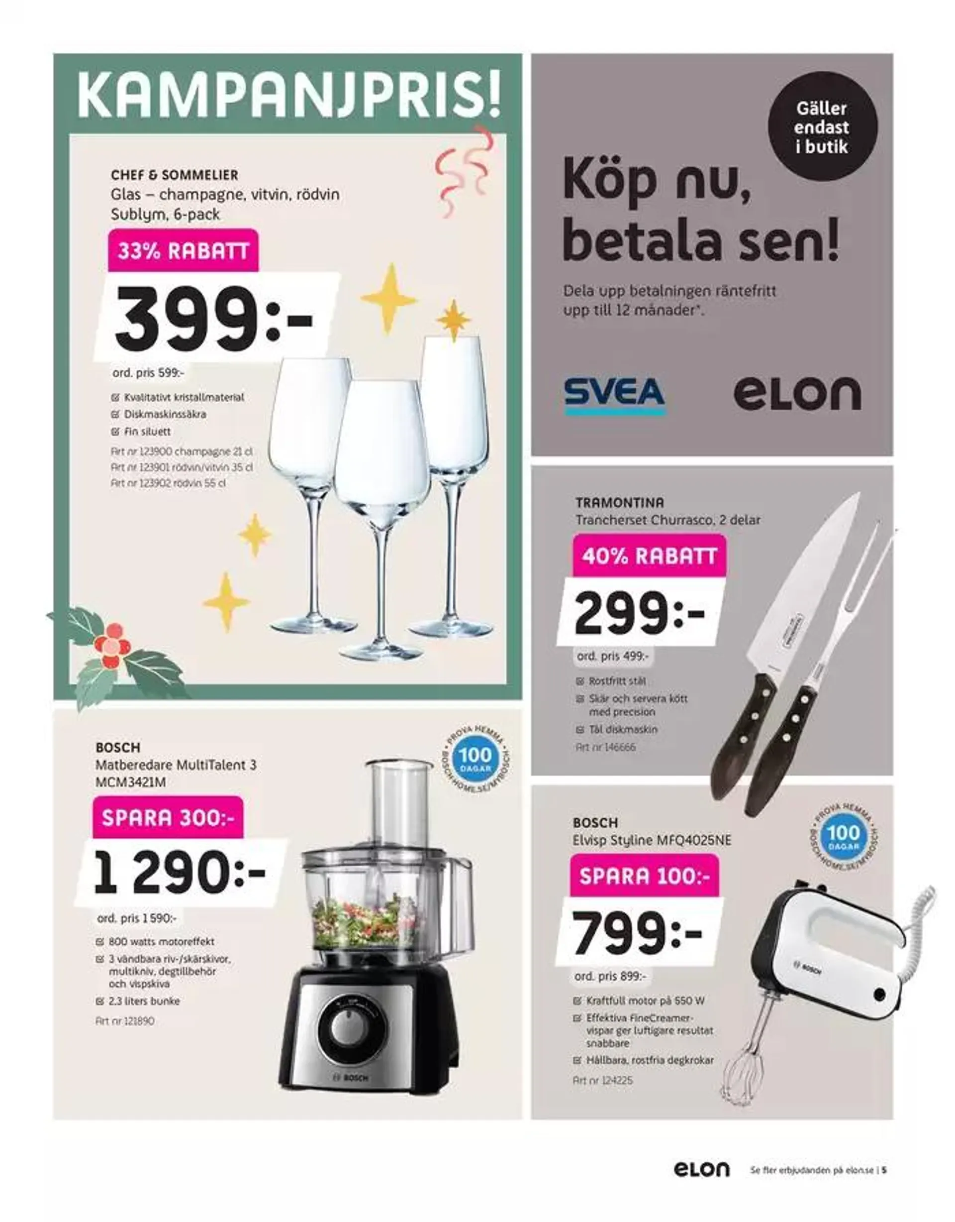 Bläddra i Elons kampanjblad! från 17 december till 22 december 2024 - Reklamblad sidor 5