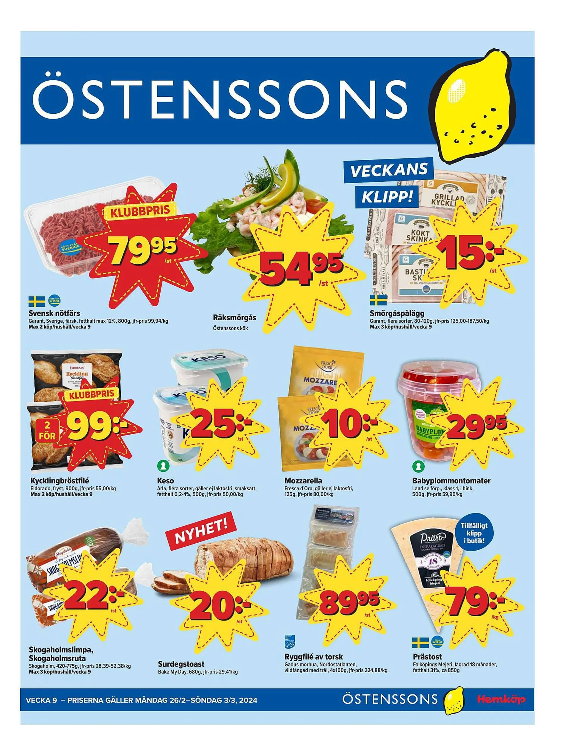 Östenssons reklamblad - 26 februari 3 mars 2024