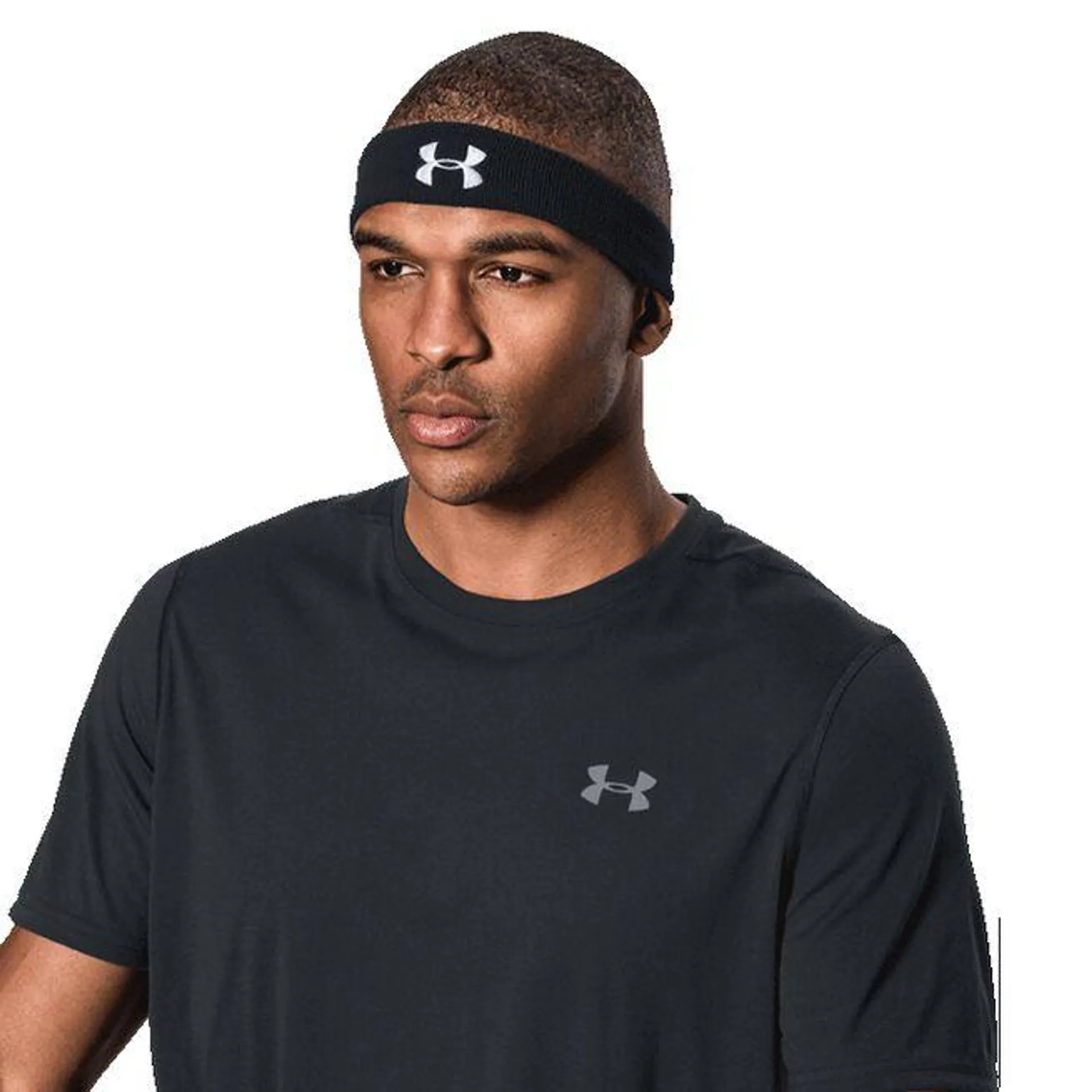 UA Performance Headband, Black/White