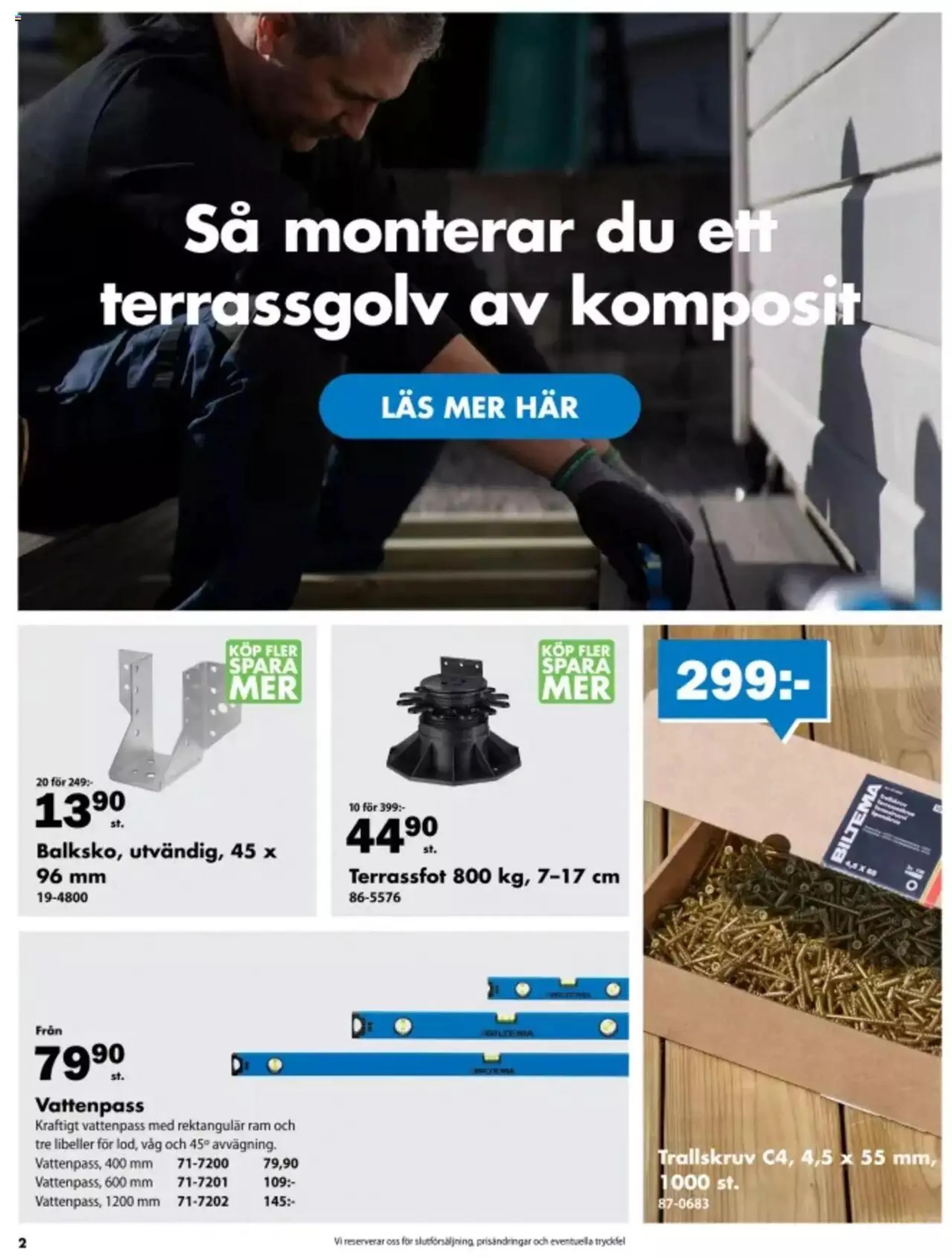 Biltema - erbjudanden från 22 mars till 31 december 2024 - Reklamblad sidor 2