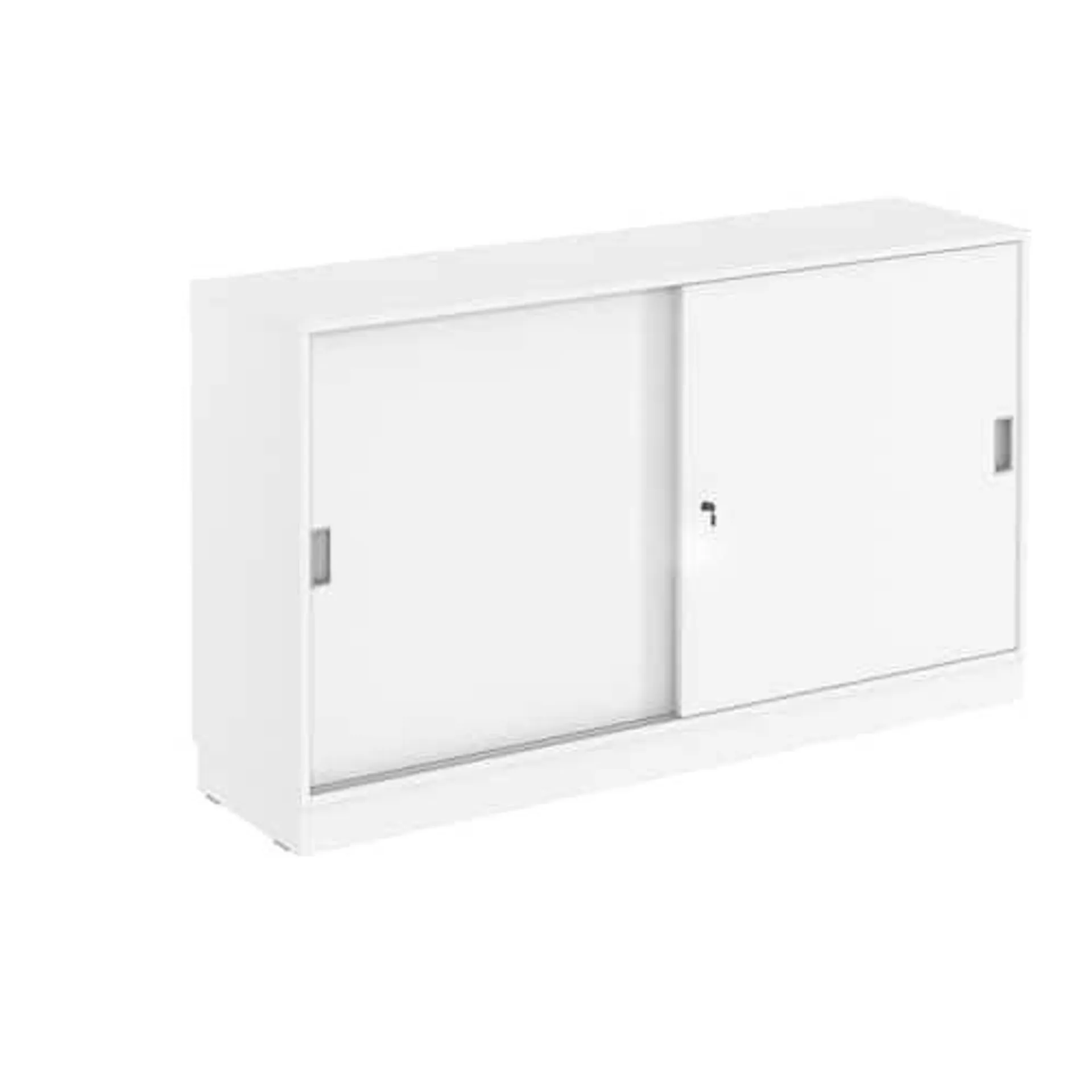 deNord Design Skjutdörrskåp 3-plan 1600x400x1320 vit