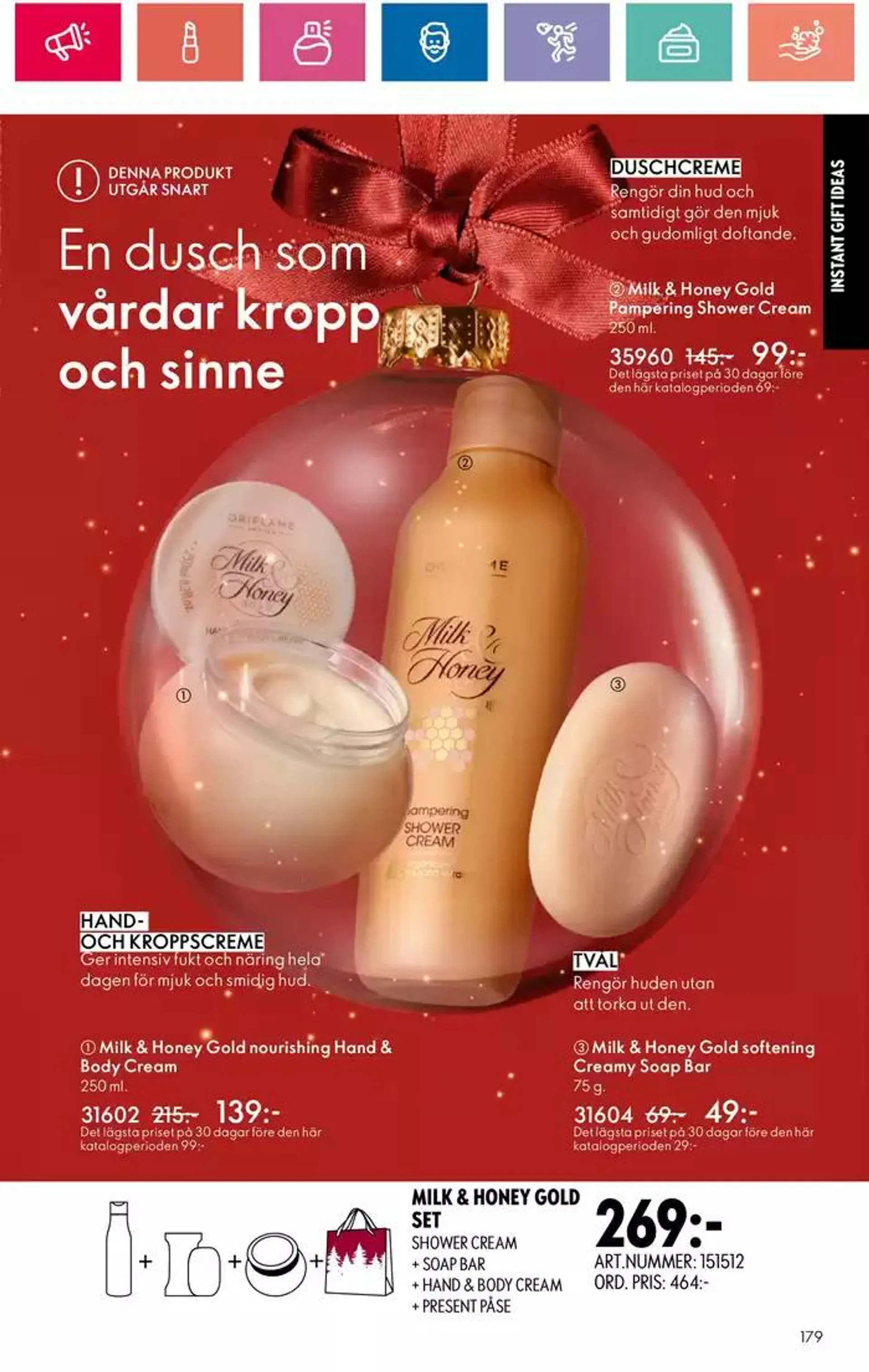 Oriflame reklamblad från 5 december till 19 december 2024 - Reklamblad sidor 179