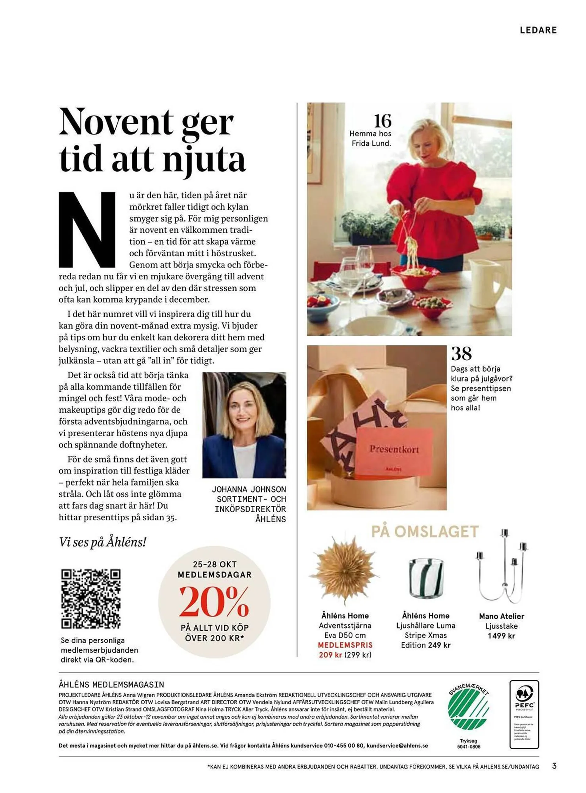 Åhléns reklamblad från 23 oktober till 12 november 2024 - Reklamblad sidor 3