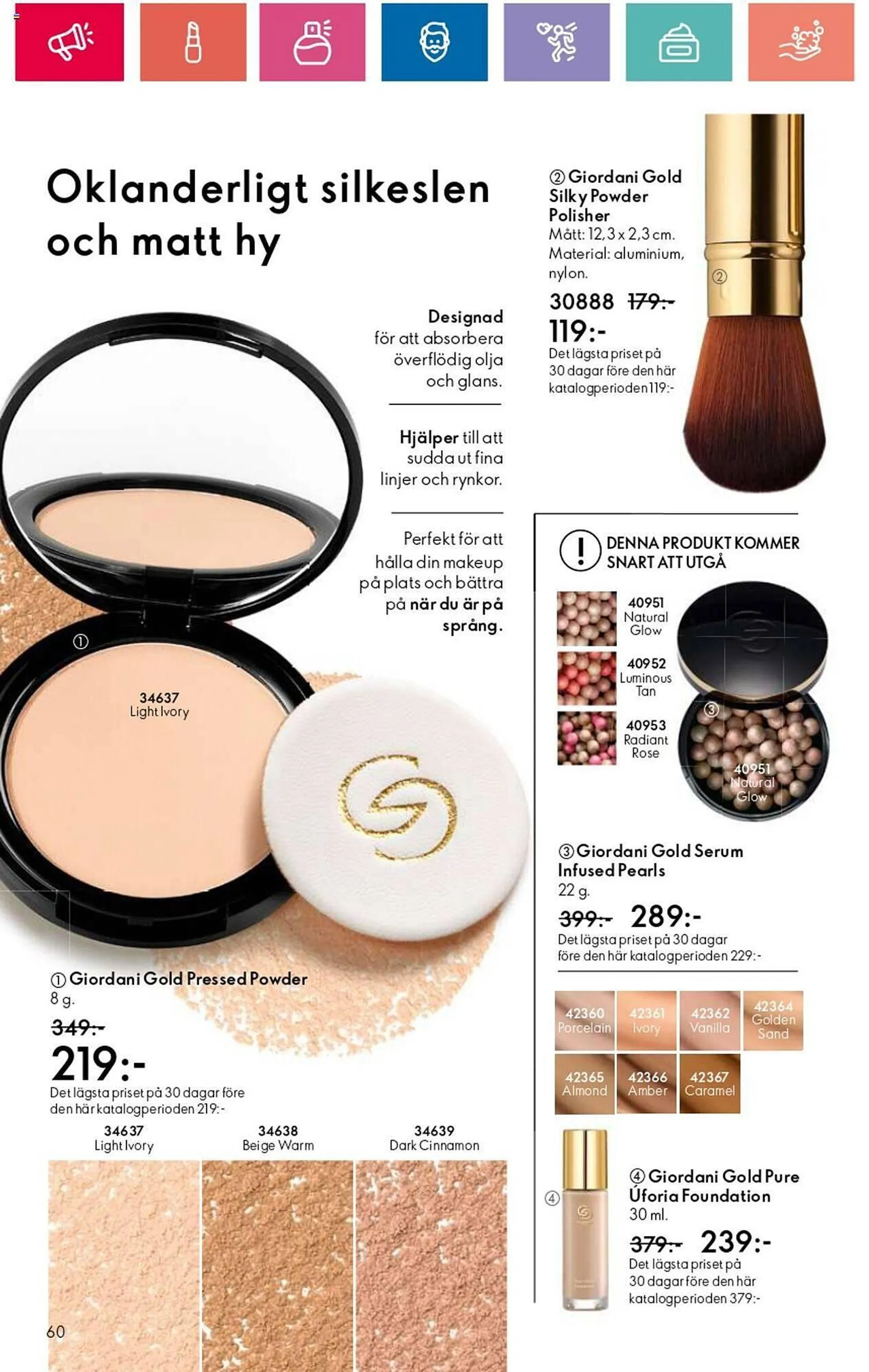 Oriflame reklamblad från 1 augusti till 21 augusti 2024 - Reklamblad sidor 60