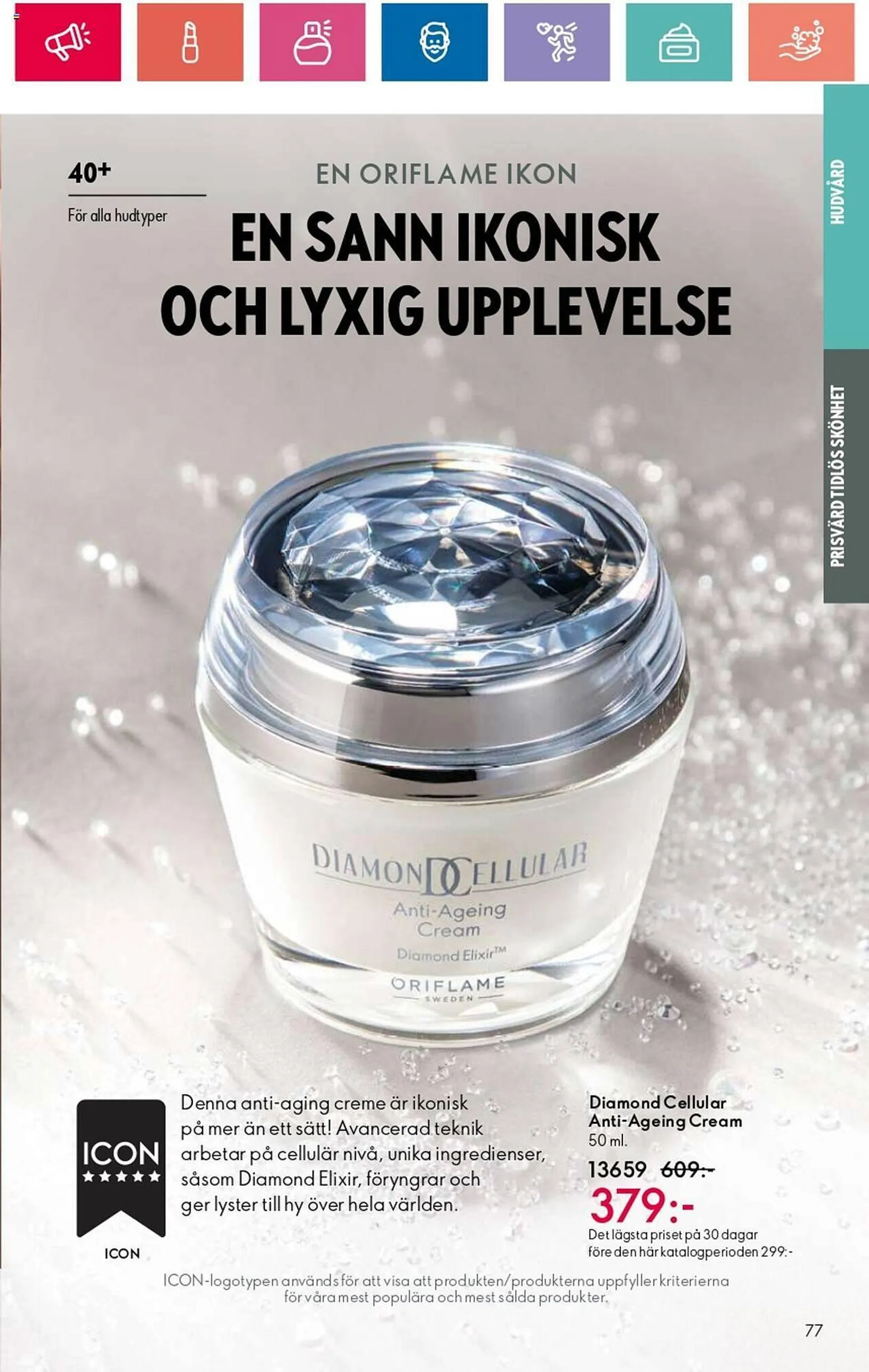 Oriflame reklamblad från 1 augusti till 21 augusti 2024 - Reklamblad sidor 77