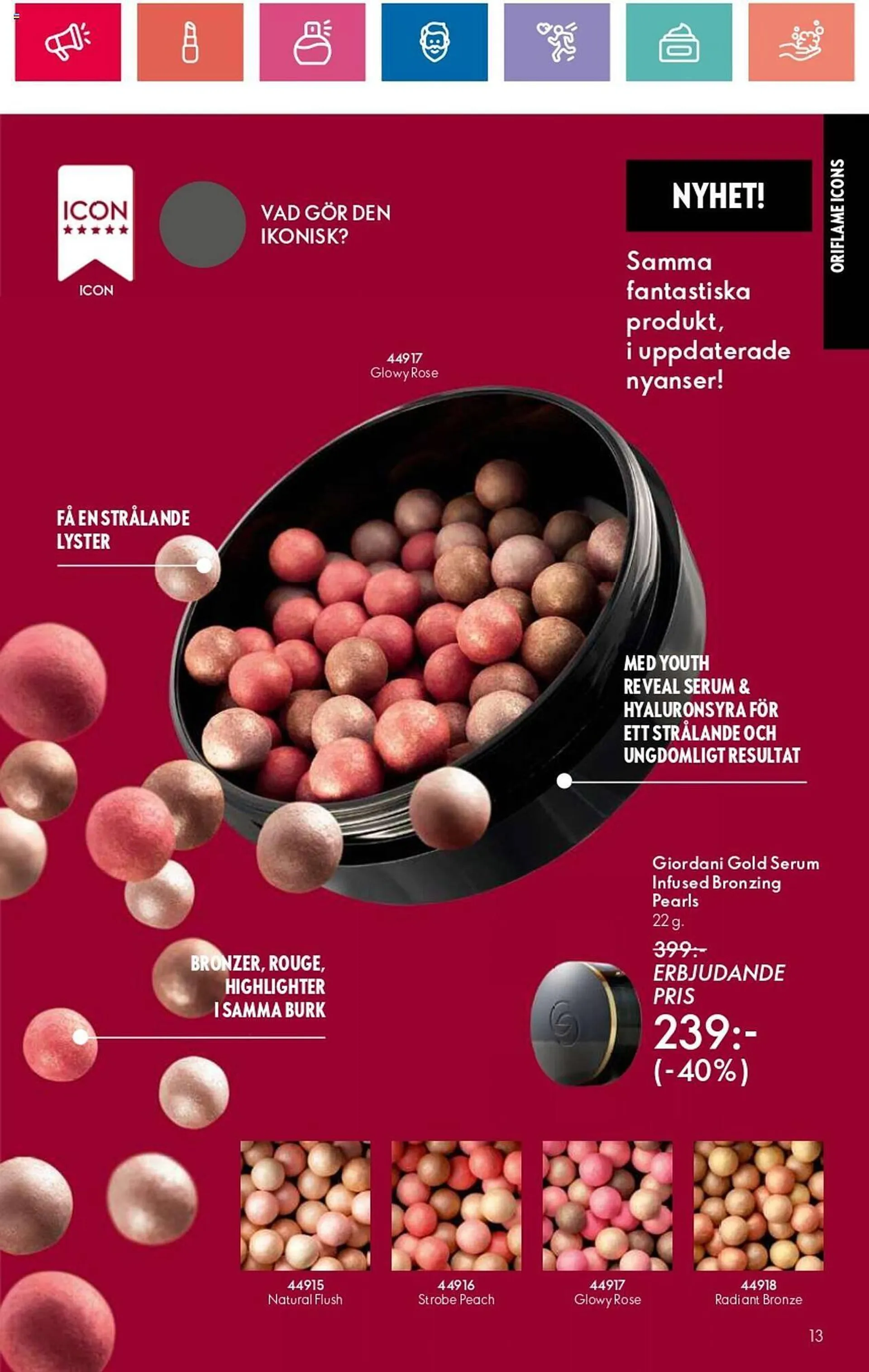 Oriflame reklamblad från 3 oktober till 23 oktober 2024 - Reklamblad sidor 13