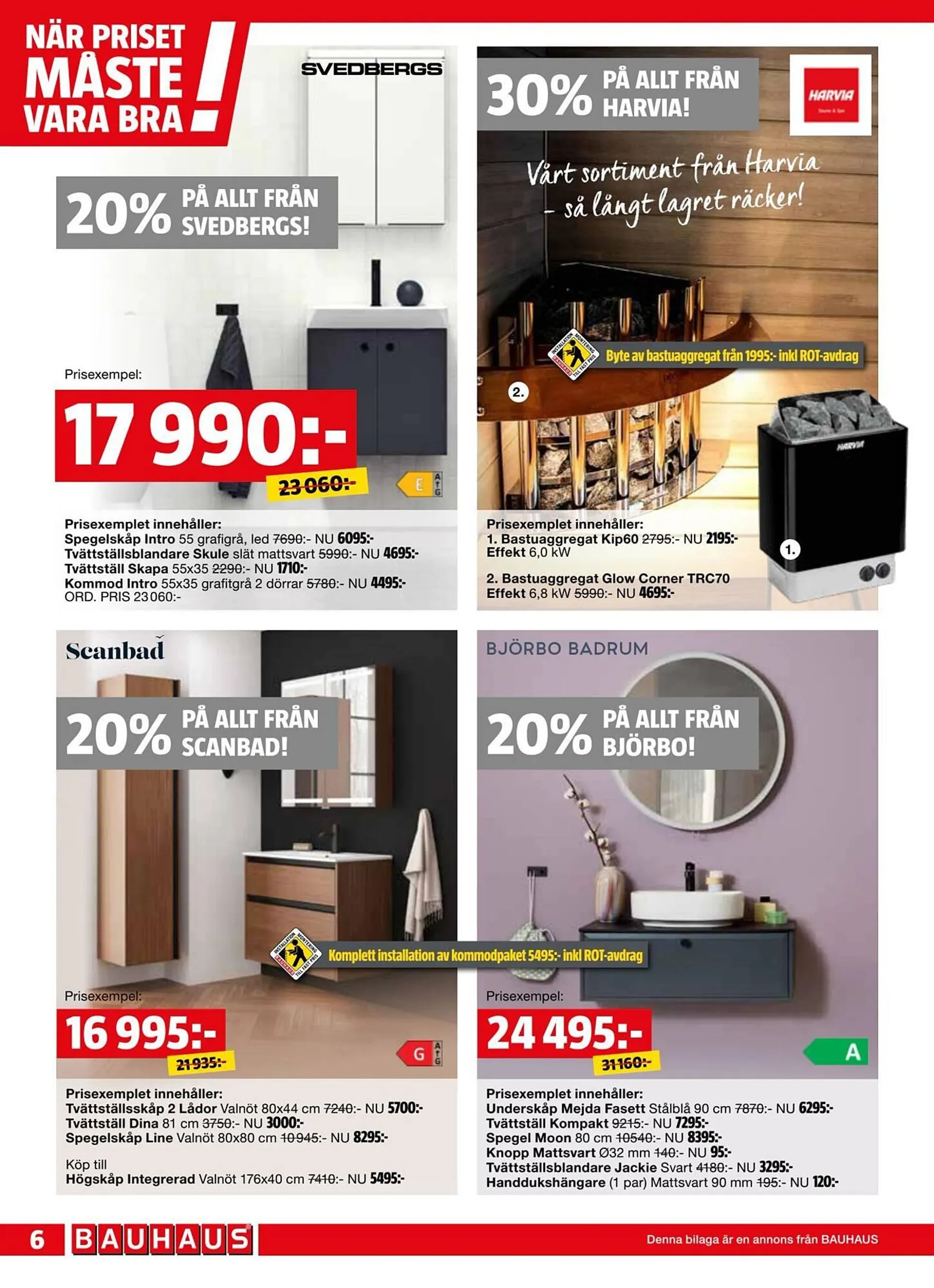 Bauhaus reklamblad från 29 september till 13 oktober 2024 - Reklamblad sidor 6